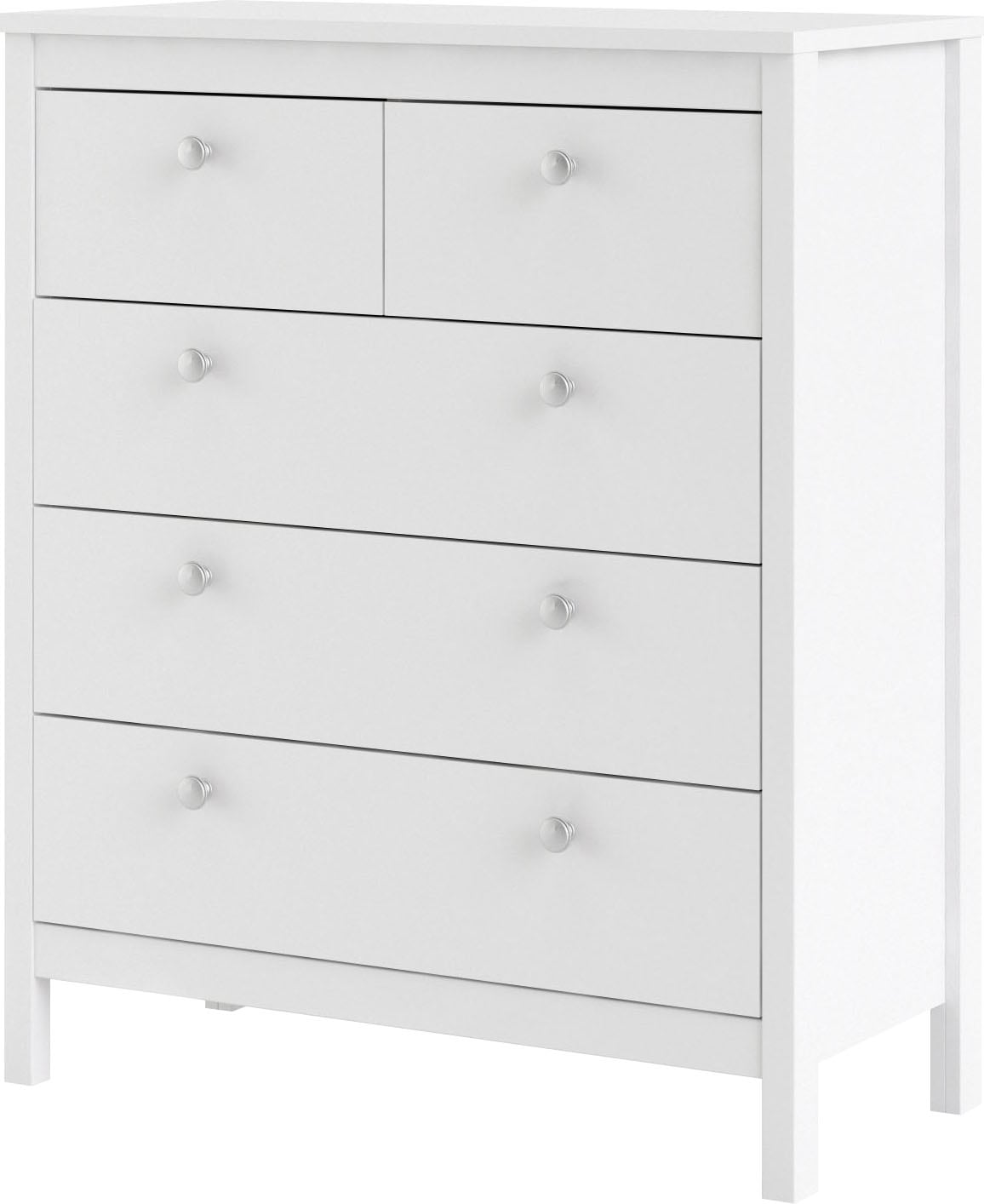 Home affaire Kommode »Madrid, Aufbewahrung, Schubladenschrank, Stauraum«, mit 5 Schubladen, Breite 82 cm, Höhe 99 cm