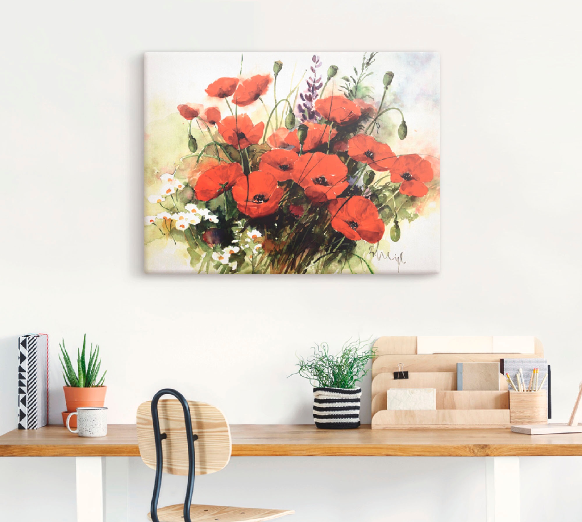 Artland Wandbild »Blumen Zusammenstellung III« 1 Stk. tlg. als Leinwandbild günstig online kaufen