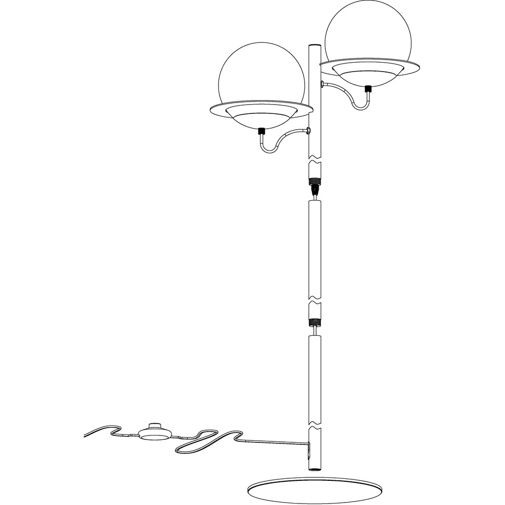 EGLO Stehlampe »SABALETE«, 2 flammig-flammig