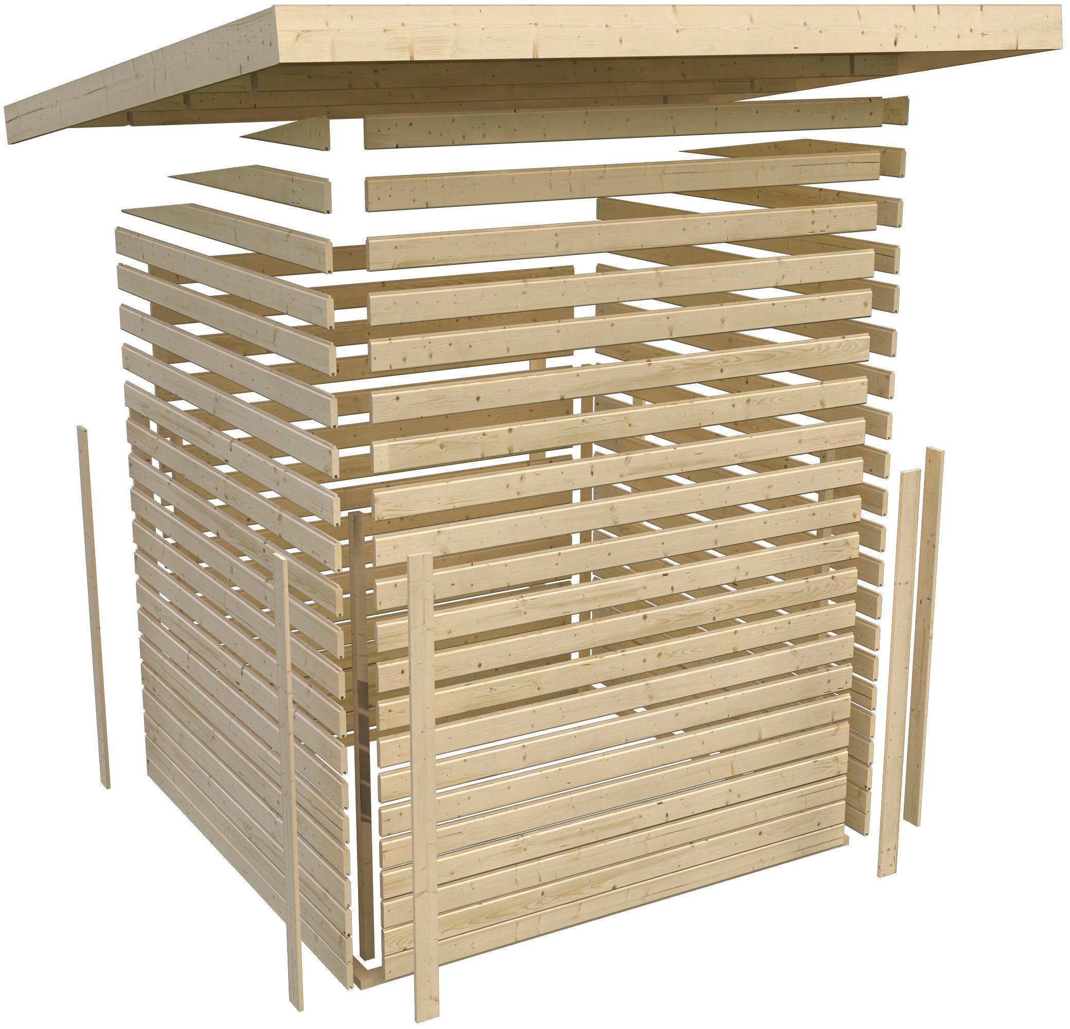 Karibu Gartenhaus »Askola 3,5«, mit Schleppdach