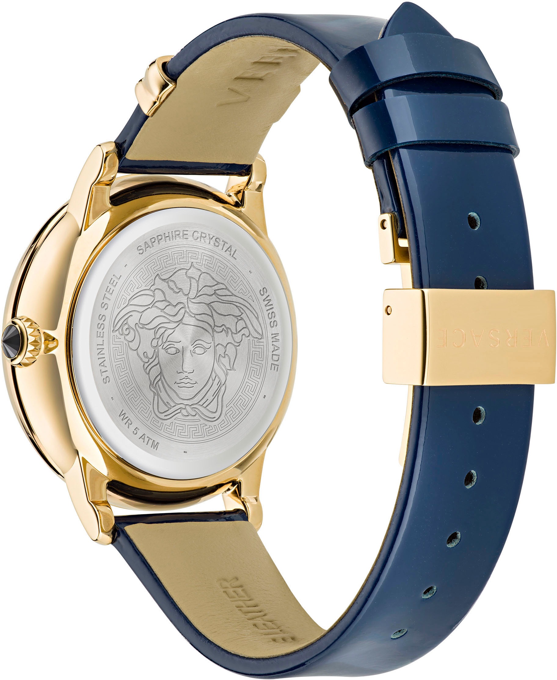 Versace Quarzuhr »MEDUSA ALCHEMY«, Armbanduhr, Damenuhr, Saphirglas, Swiss Made, Leuchtzeiger