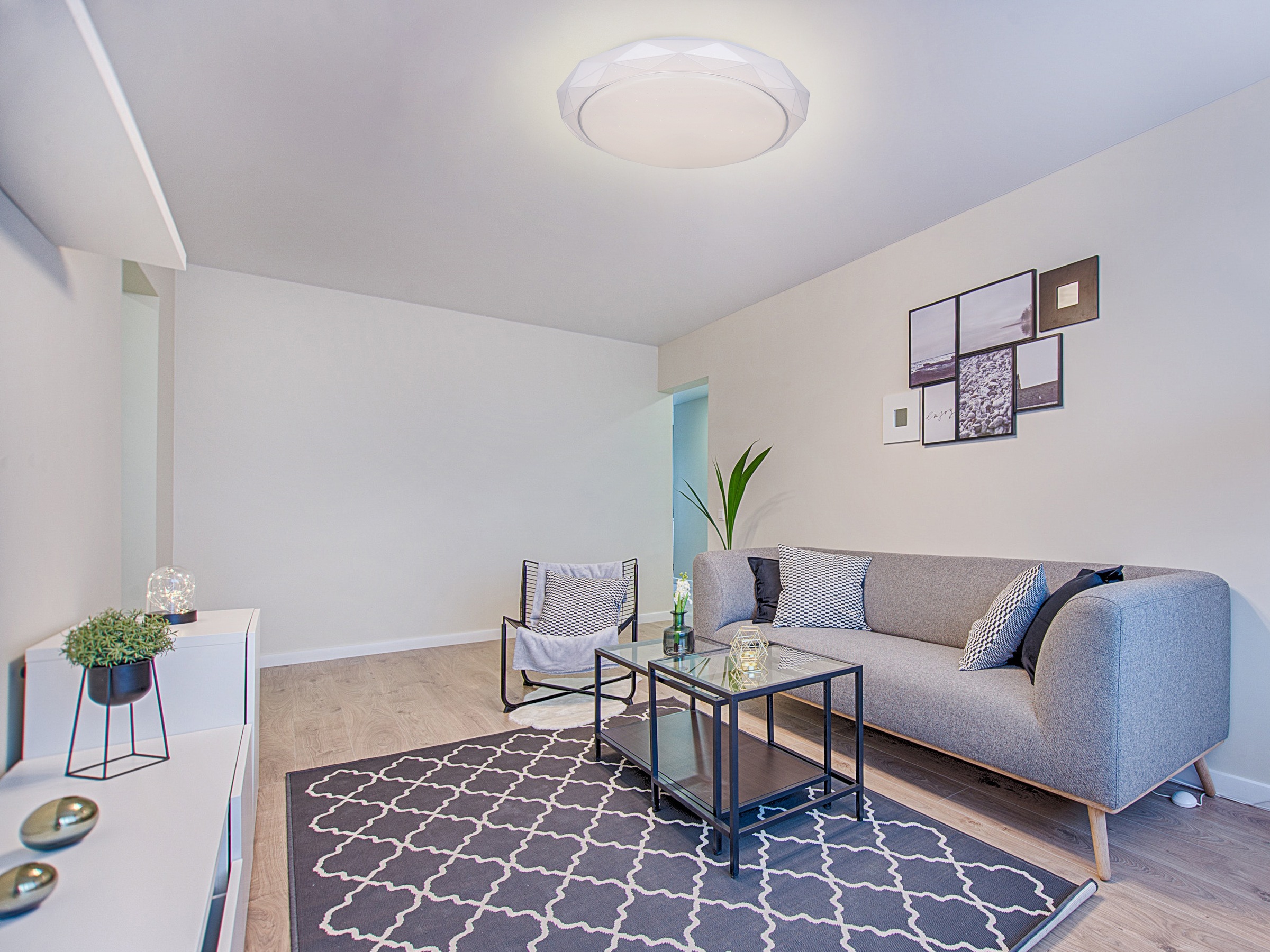 GLOBO LIGHTING Deckenleuchte »ANDI« LED-Modul 1 Stk. warmweiß - kaltweiß De günstig online kaufen