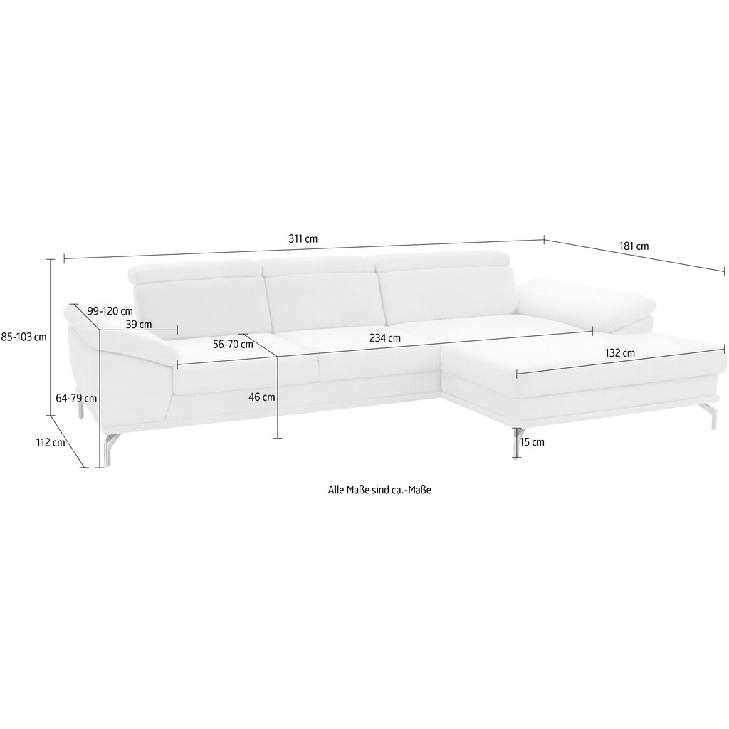 sit&more Ecksofa »Scorpio«