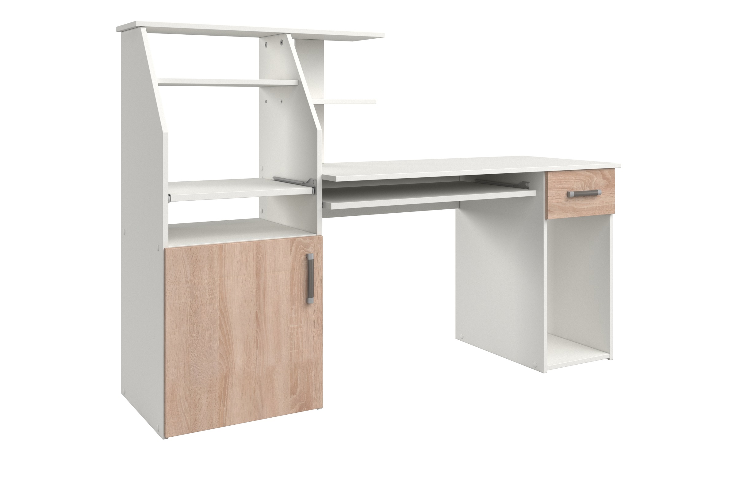 VOGL Möbelfabrik Schreibtisch »Don«, mit Tastatur- & Druckerauszug, Breite 137,5 cm, Made in Germany