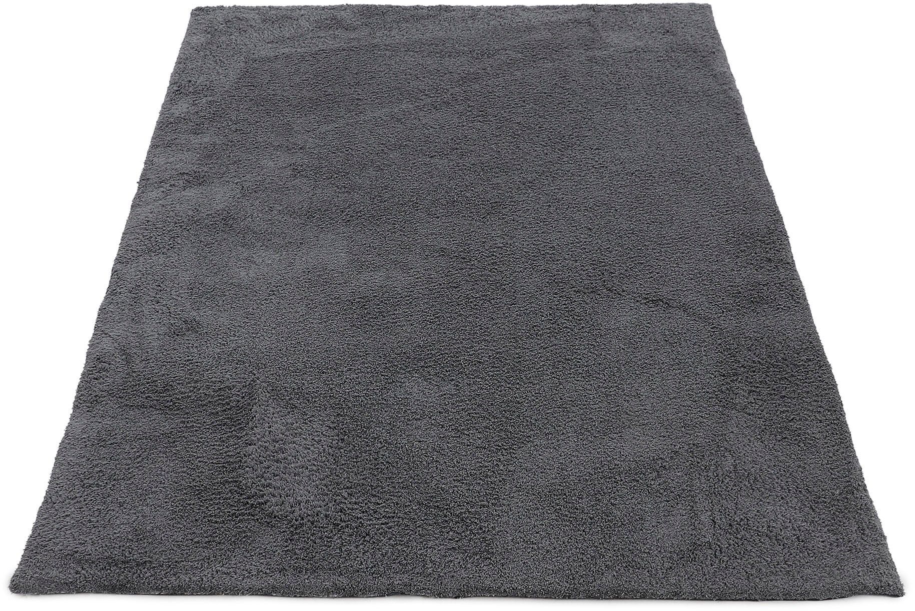 carpetfine Hochflor-Teppich »Silky«, rechteckig, 20 mm Höhe, Shaggy, Langflor, uni, besonders weich, handarbeit