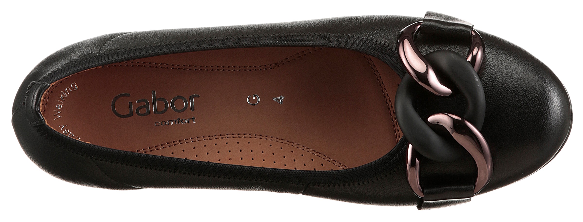 Gabor Ballerina »FLORENZ«, Businessschuh, Schlupfschuh in bequemer Schuhweite G (= weit)