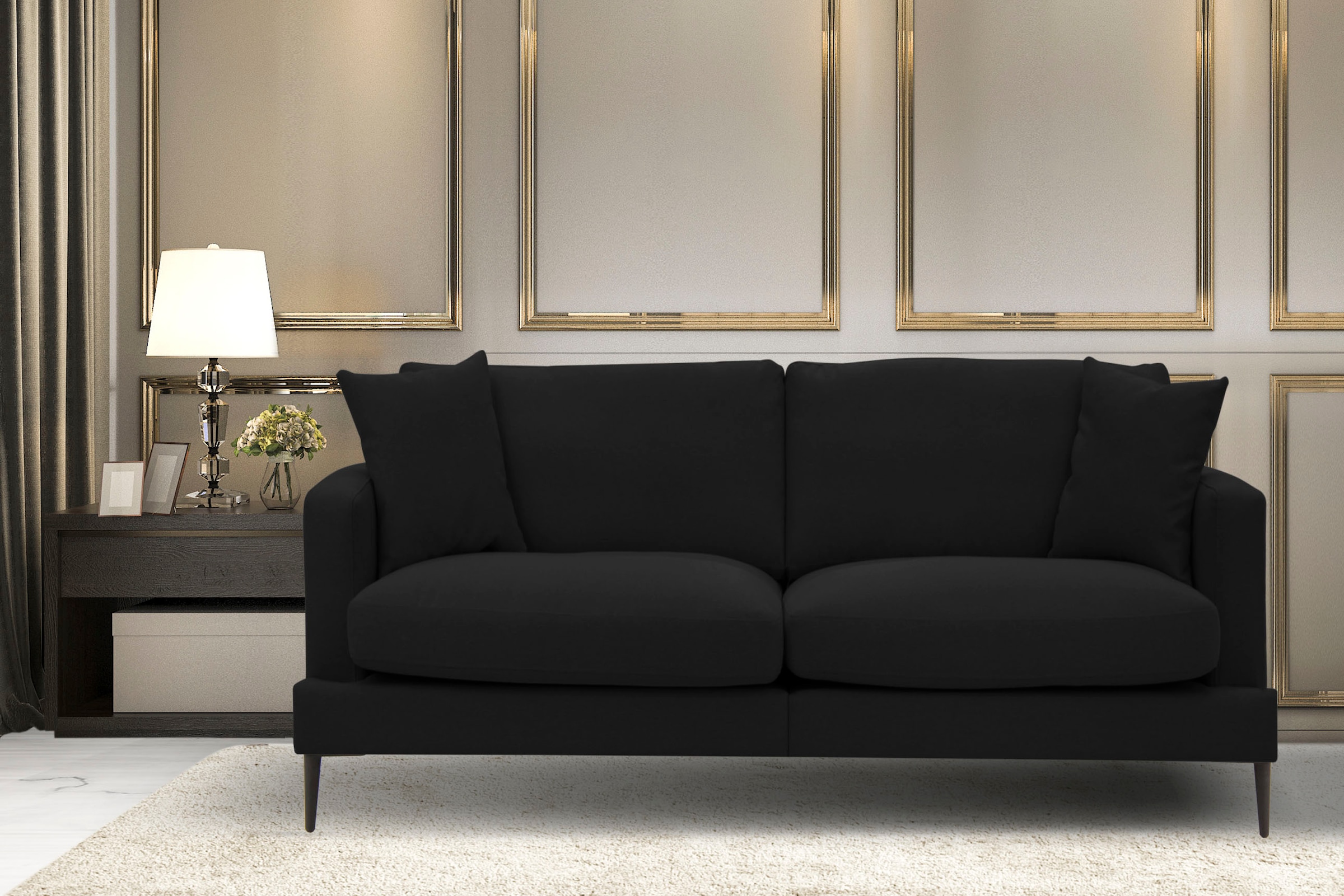 Home affaire 2-Sitzer »Cozy elegantes Designsofa, Maße B/T/H: 151/97/80 cm« günstig online kaufen