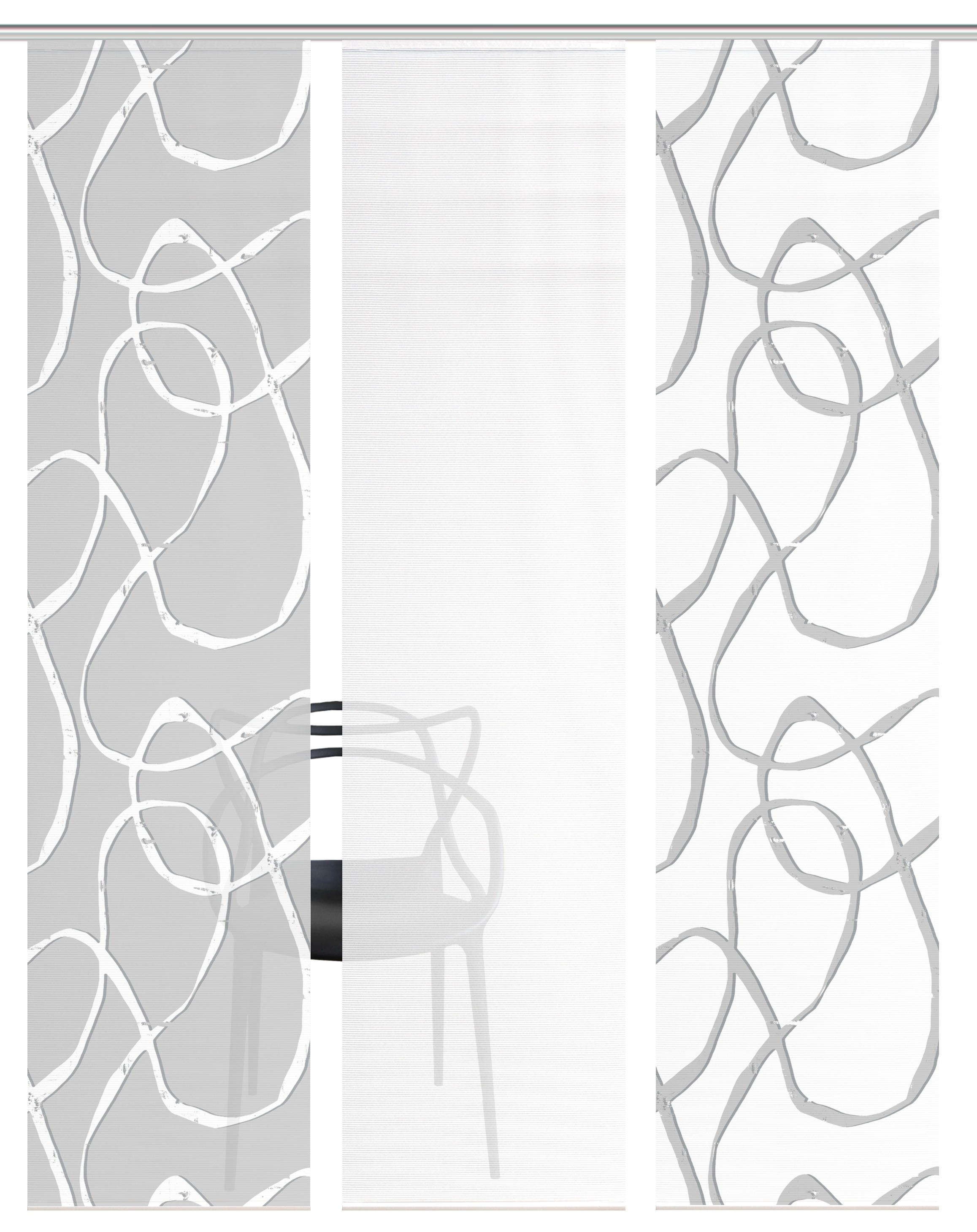 Vision S Schiebegardine »OPHELIA KOMBI« Paneelwagen 3 Stk. tlg. Schiebevorh günstig online kaufen