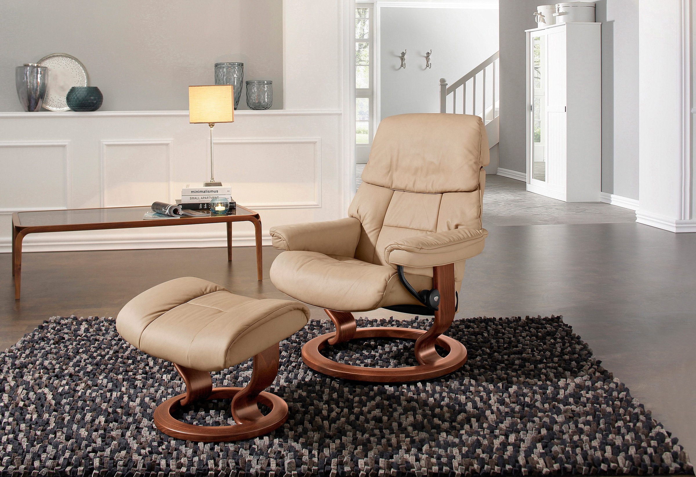 Stressless® Relaxsessel »Ruby« Set, Relaxsessel mit Hocker, mit Classic Bas günstig online kaufen