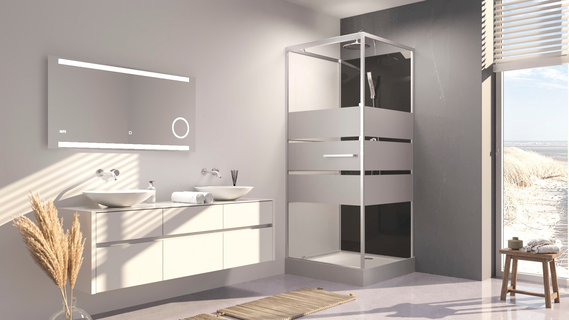 Marwell Komplettdusche »Dusy«, inkl. Armaturen