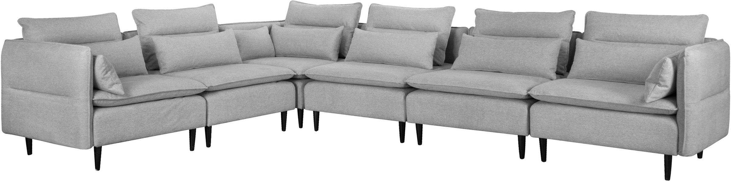 andas Ecksofa »ALVIK L-Form« zusammengesetzt aus Modulen, erweiterbar mit M günstig online kaufen