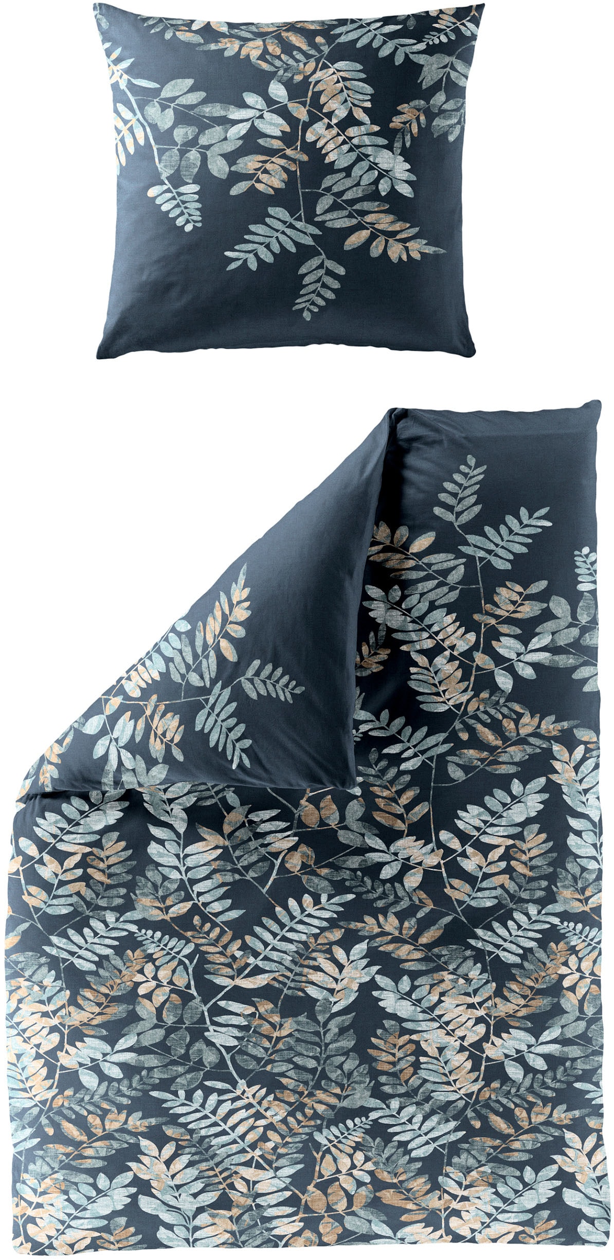 BIERBAUM Bettwäsche »4091« 2 Stk. tlg. Mako-Satin, 100 % Baumwolle, pflegel günstig online kaufen