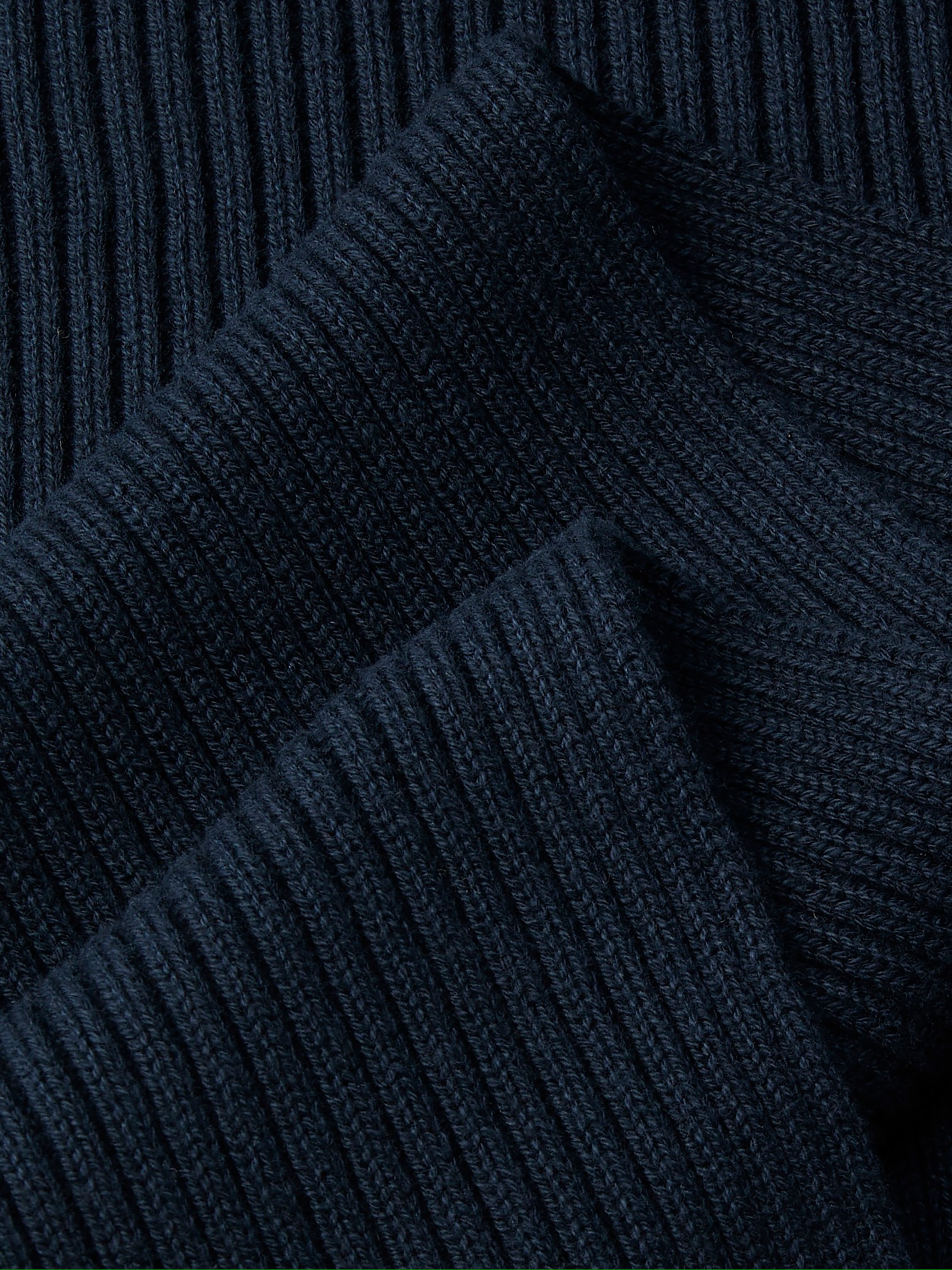Calvin Klein Modetuch »PATCH CHUNKY RIB COTTON SCARF« mit klassischem unifarbenen Design