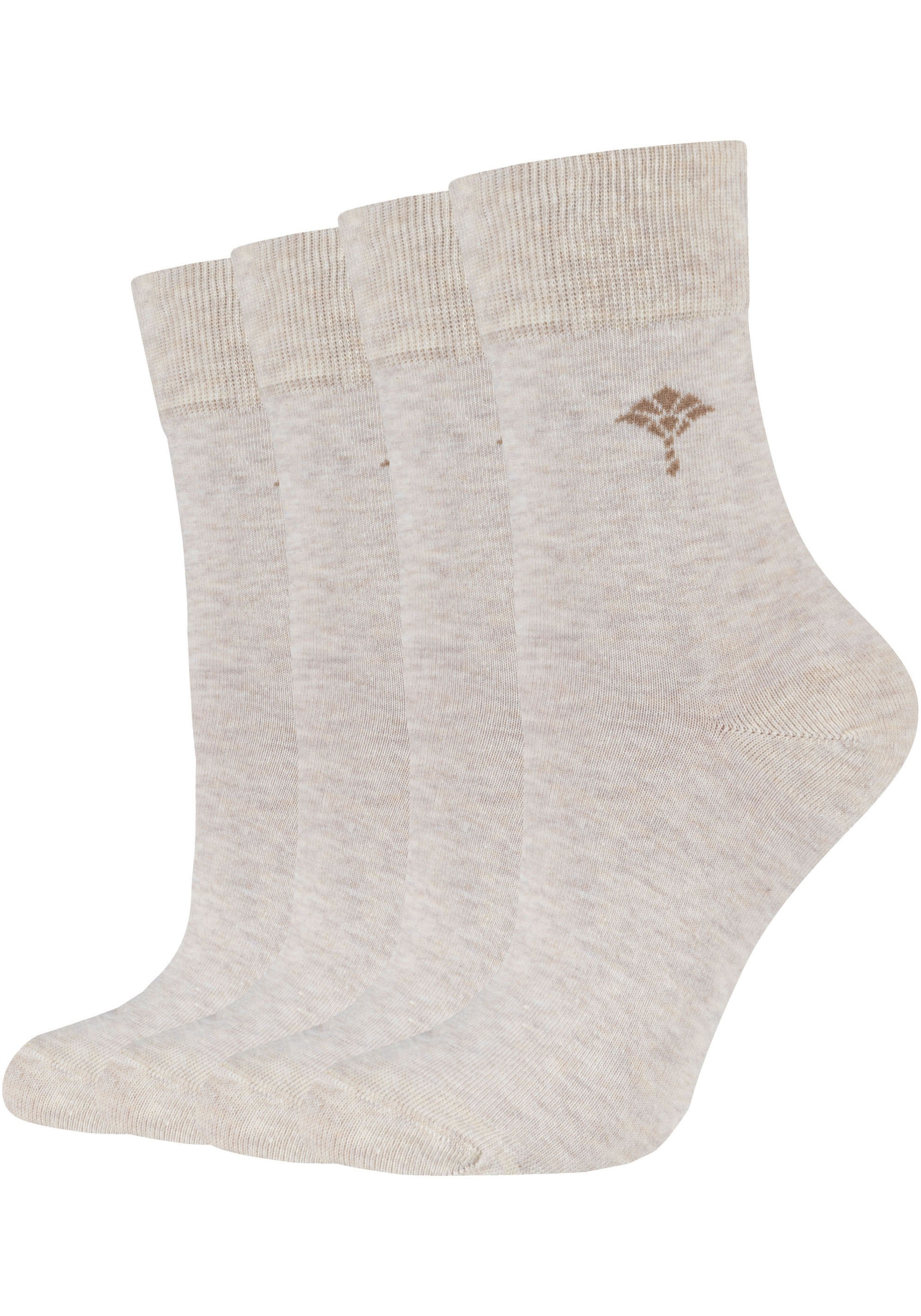 JOOP! Socken »For your daily«, (4 Paar), mit Cornflower-Logo, Rippenbündchen