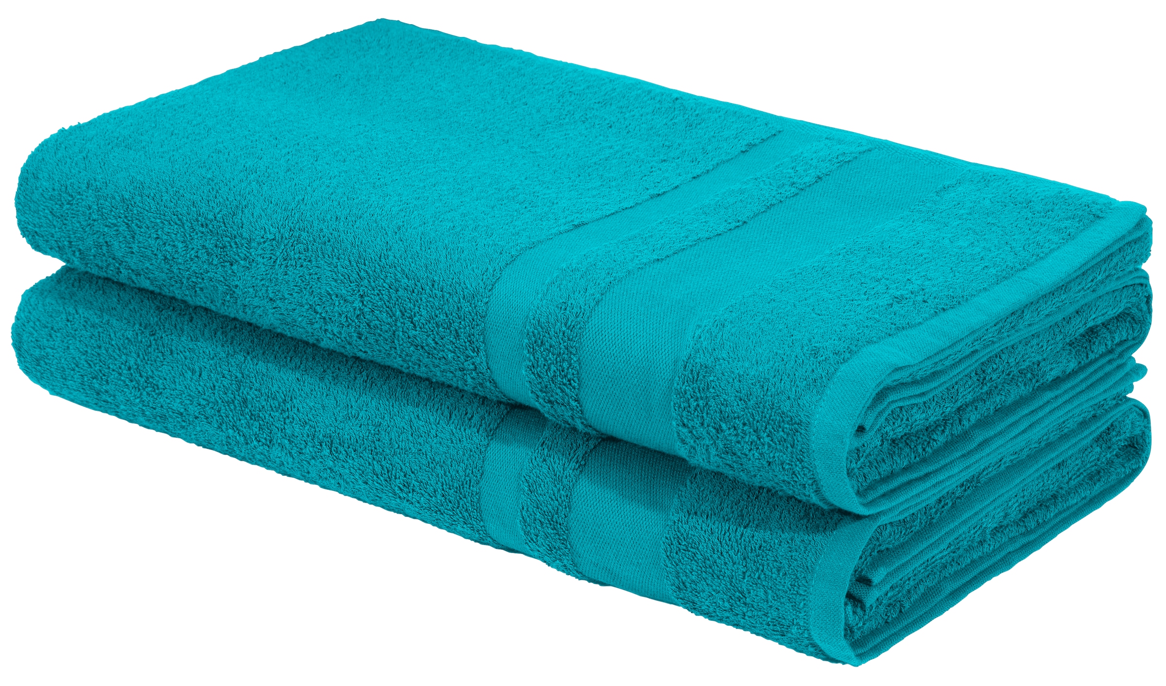 OTTO home Saunatuch »Vanessa, 2 Saunatücher, 80x200cm, in Standard- und Premium-Qualität« Handtücher mit Bordüre, 100% Baumwolle, einfarbig, weich 