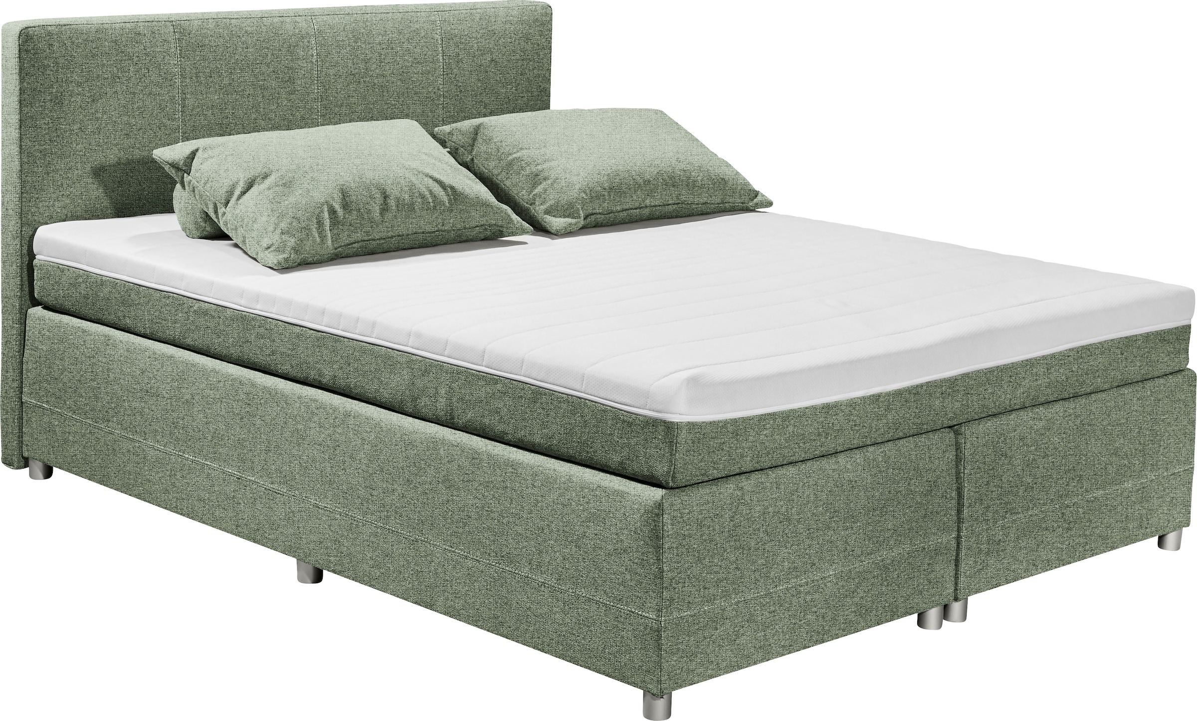 ED EXCITING DESIGN Boxspringbett »Luanda«, wahlweise mit Matratze und Toppe günstig online kaufen