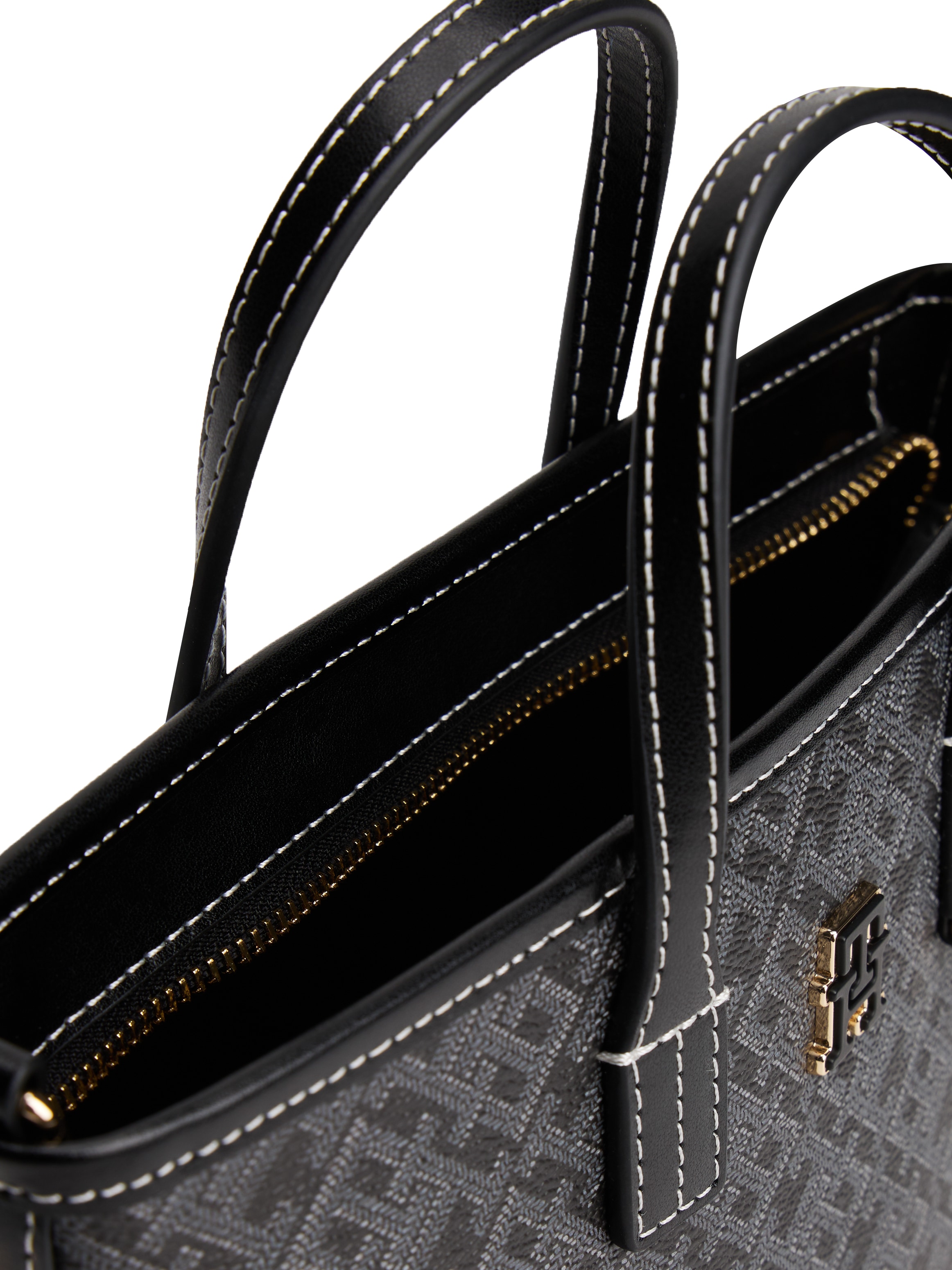 Tommy Hilfiger Tragetasche »TH MONOPLAY LE NANO TOTE« , Damen Umhängetasche, Schultertasche mit TH-Monodrucken