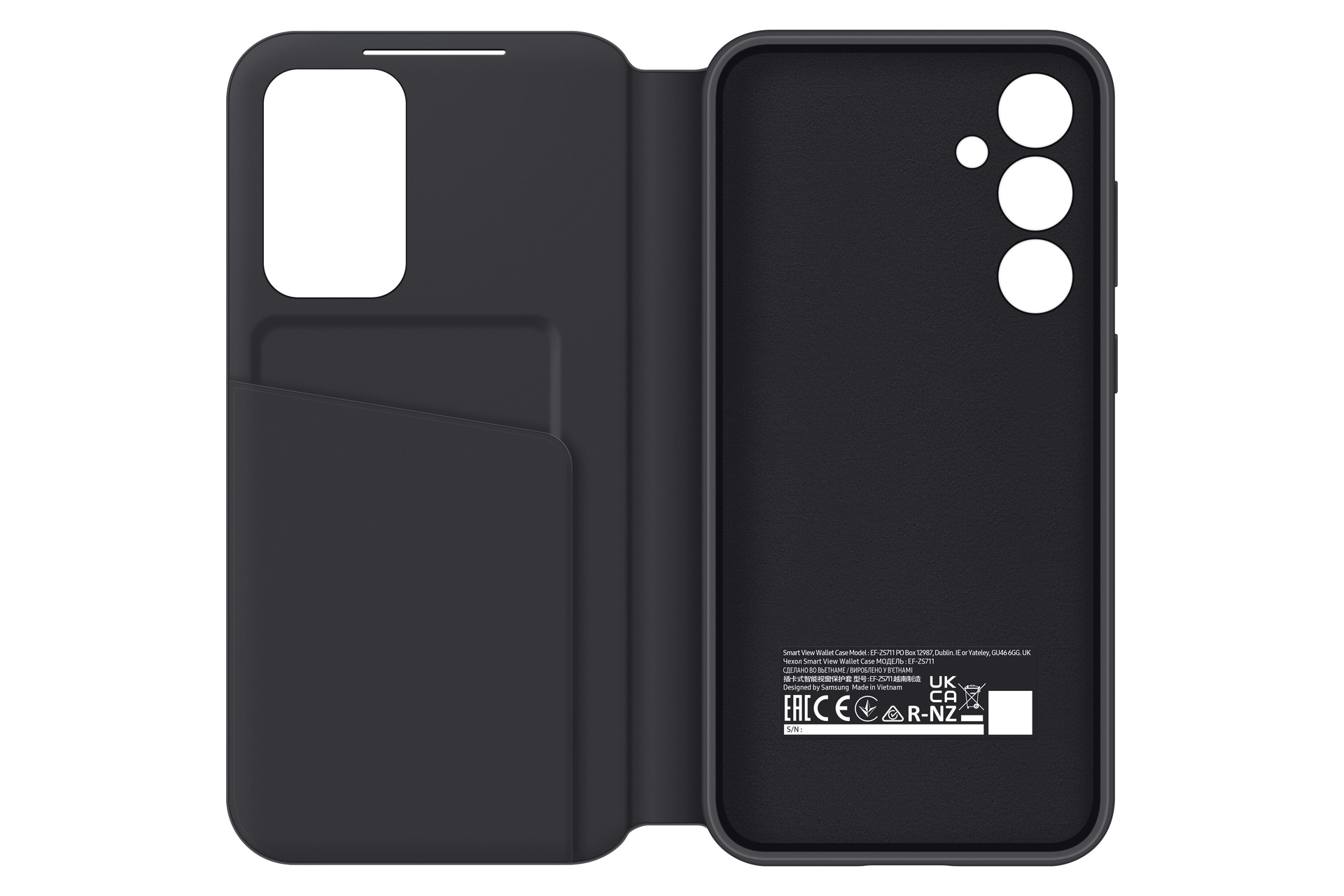 Samsung Handyhülle »Smart View Wallet Case für Samsung Galaxy S23 FE«, schützendes Cover, stoßfest, schlank, passgenau, einfach anzubringen