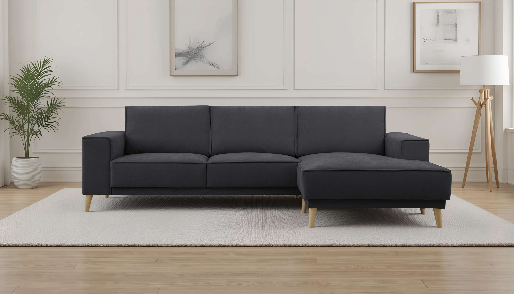 OTTO home Ecksofa »Oland Skandi, weicher Chenille-Stoff« L-Form, 280 cm, We günstig online kaufen