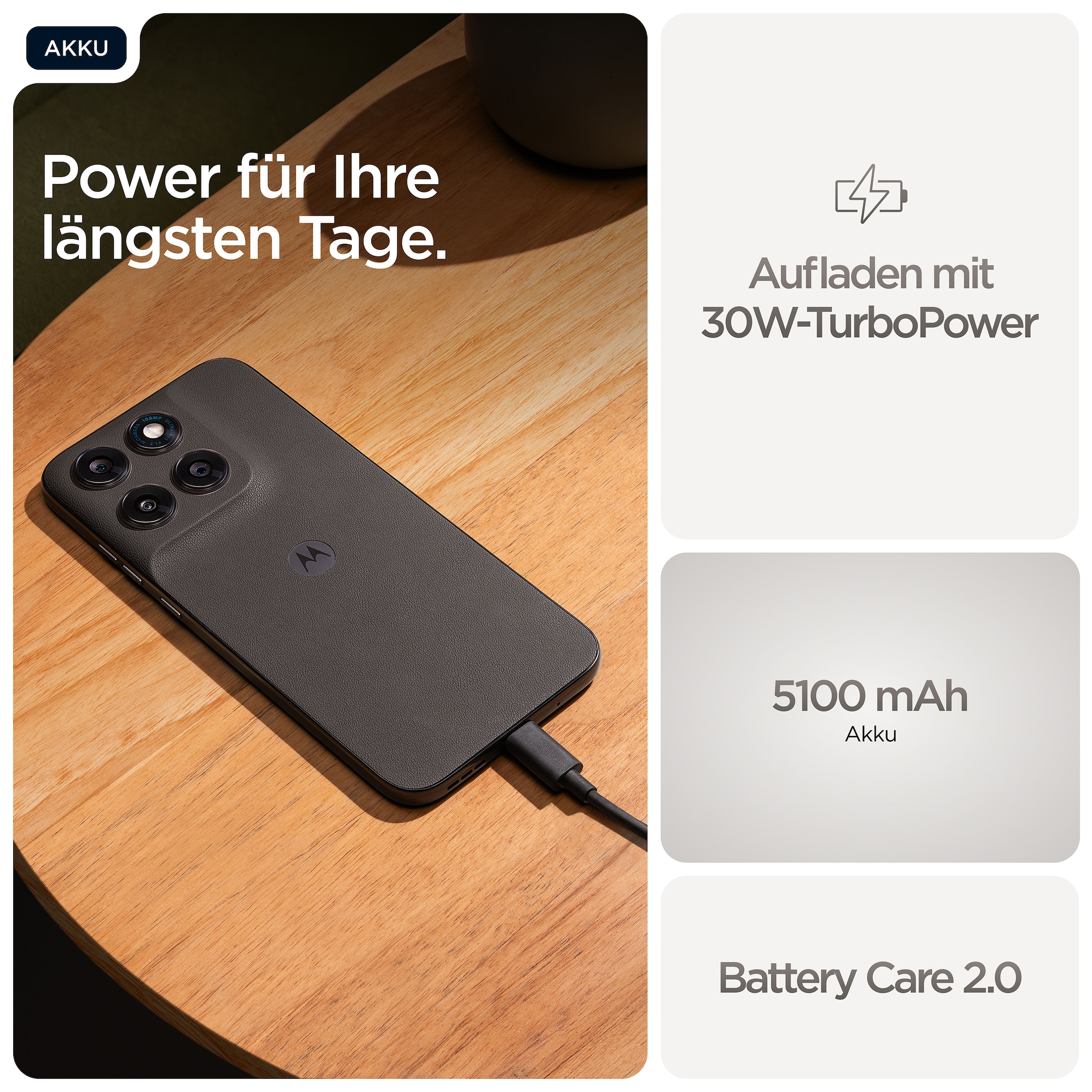 Motorola Smartphone »moto g77 256GB« PANTONE® Black Olive