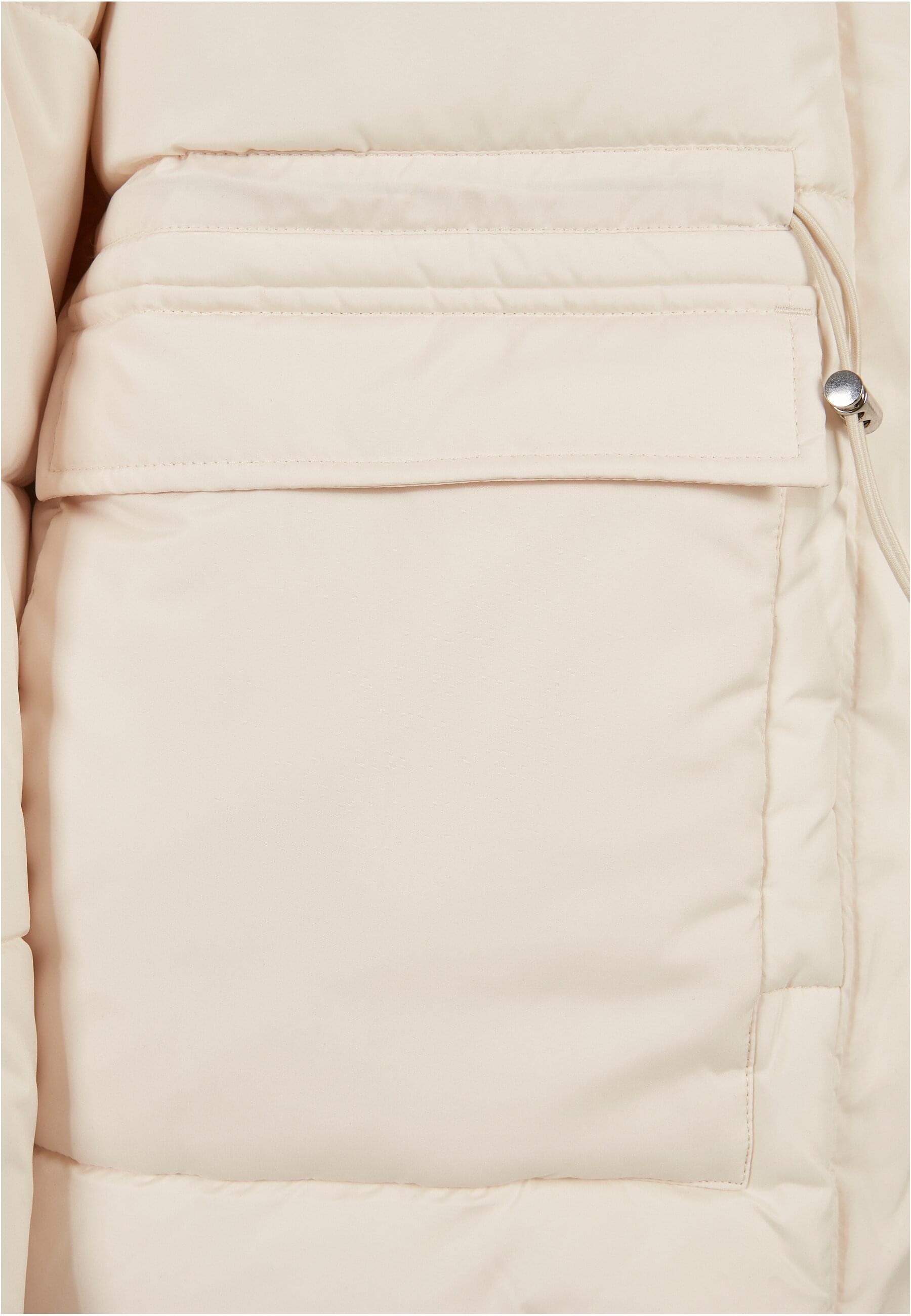 URBAN CLASSICS Winterjacke »Urban Classics Damen Ladies Waisted Puffer Jacket« 1 Stk. tlg. mit Kapuze