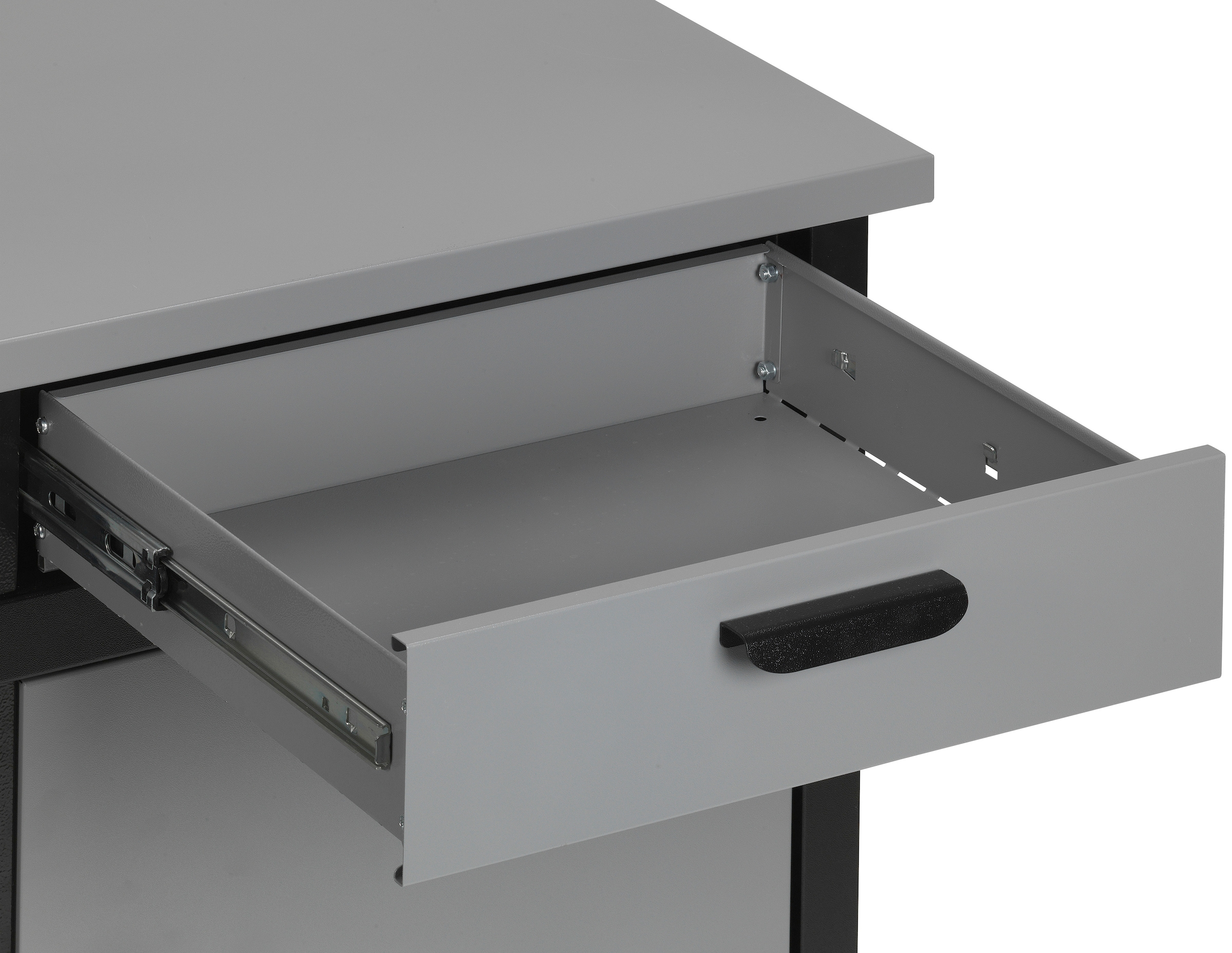 Profiwerk Werkbank »Werkstattset Kiel«, (Set, 3 tlg.), Breite 160 cm, abschließbar, höhenverstellbar, Hängeschrank & Lochwand
