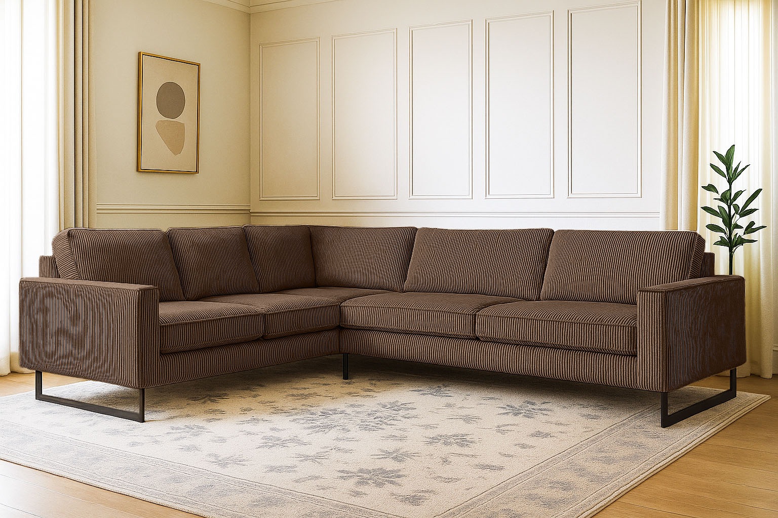 Home affaire Ecksofa »Pinto, XXL, 250/290 cm, langer Schenkel, Ottomane« Co günstig online kaufen