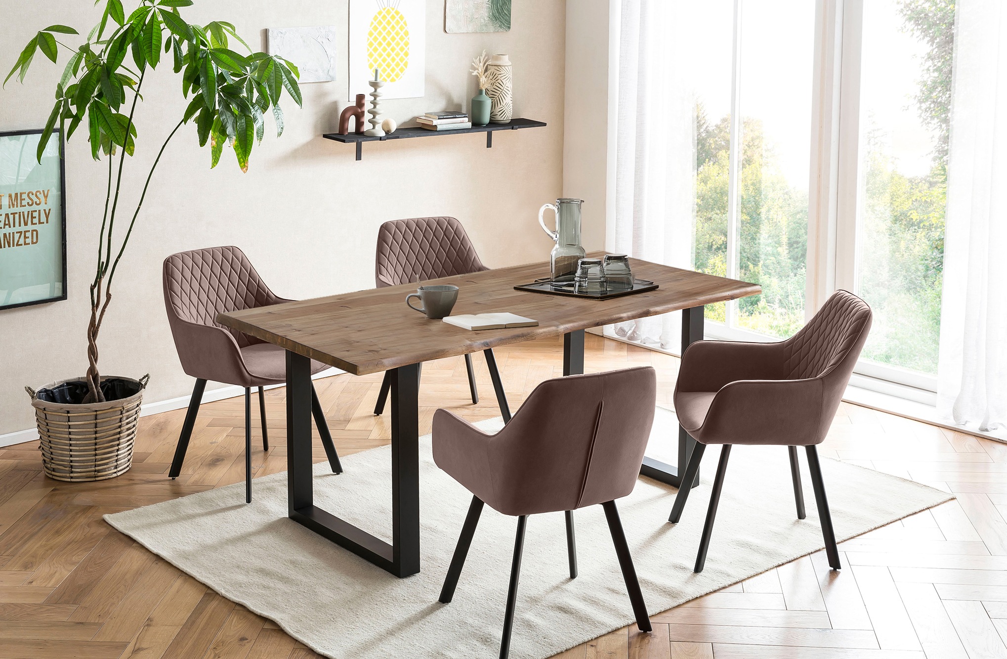SalesFever Essgruppe, (Set, 5 tlg.), Tischplatte behandelt mit OSMO Hartwac günstig online kaufen