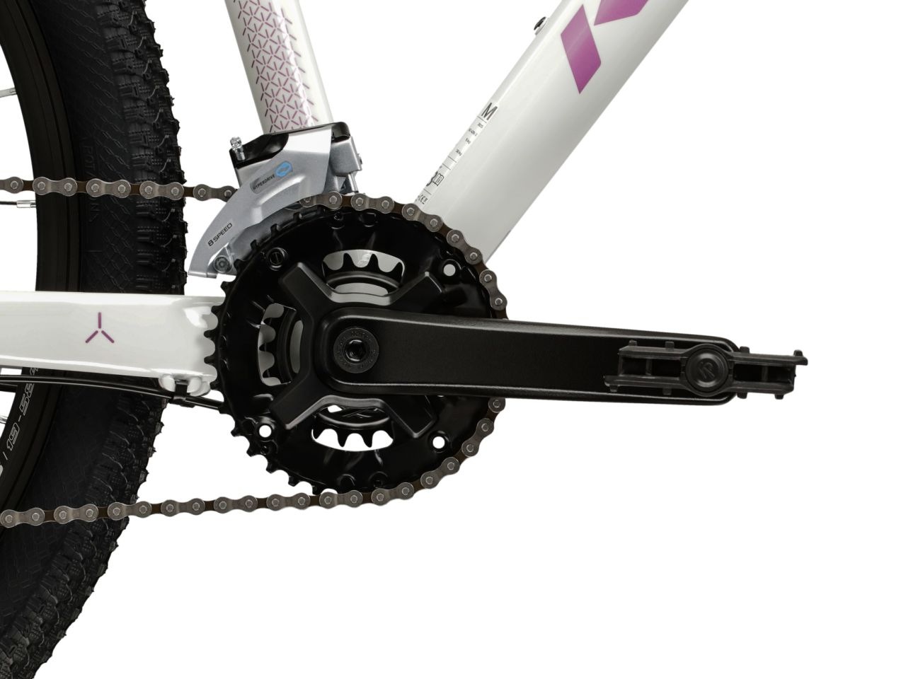 Kross Mountainbike »KROSS Mountainbike Hardtail 27,5" LEA 3.0 weiß 16 Gänge« 16 Gang Shimano ACERA M3020 Schaltwerk Kettenschaltung