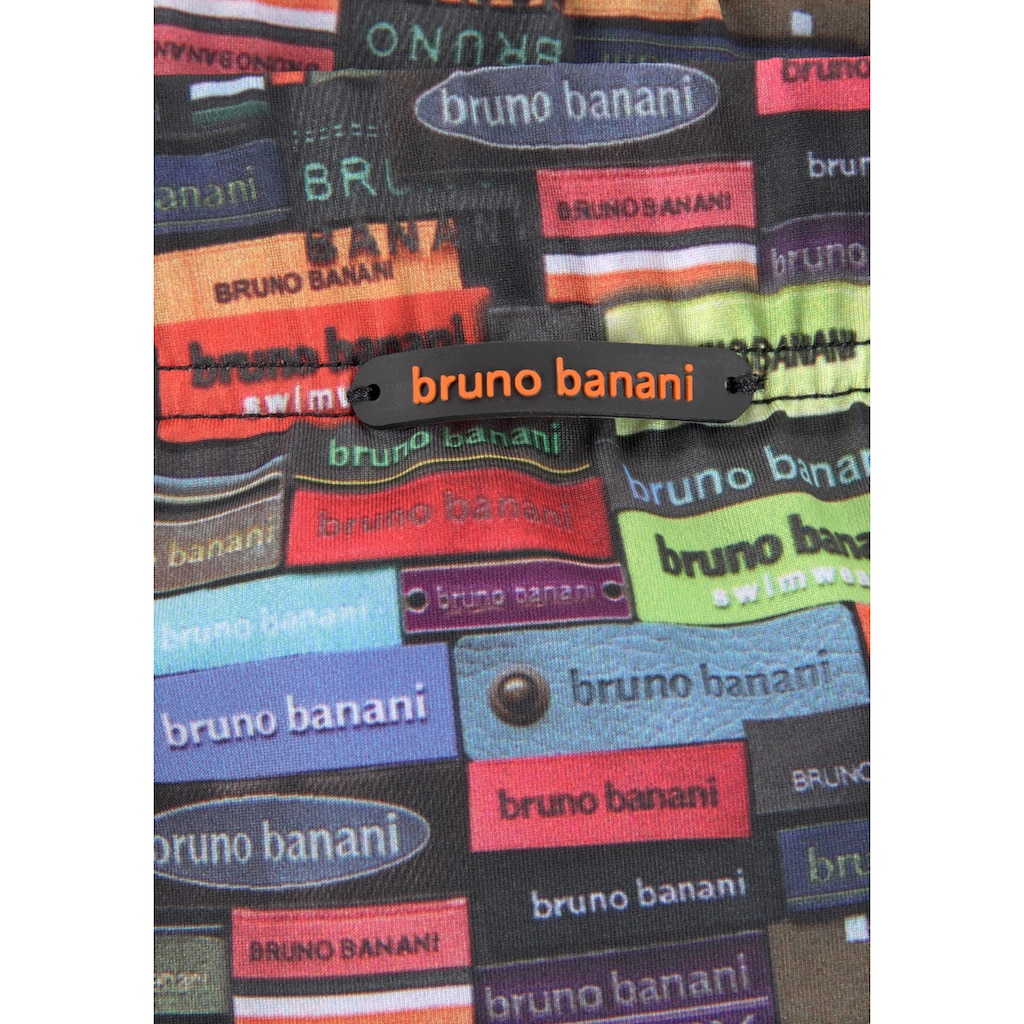 Bruno Banani Boxer-Badehose, mit buntem Logoprint