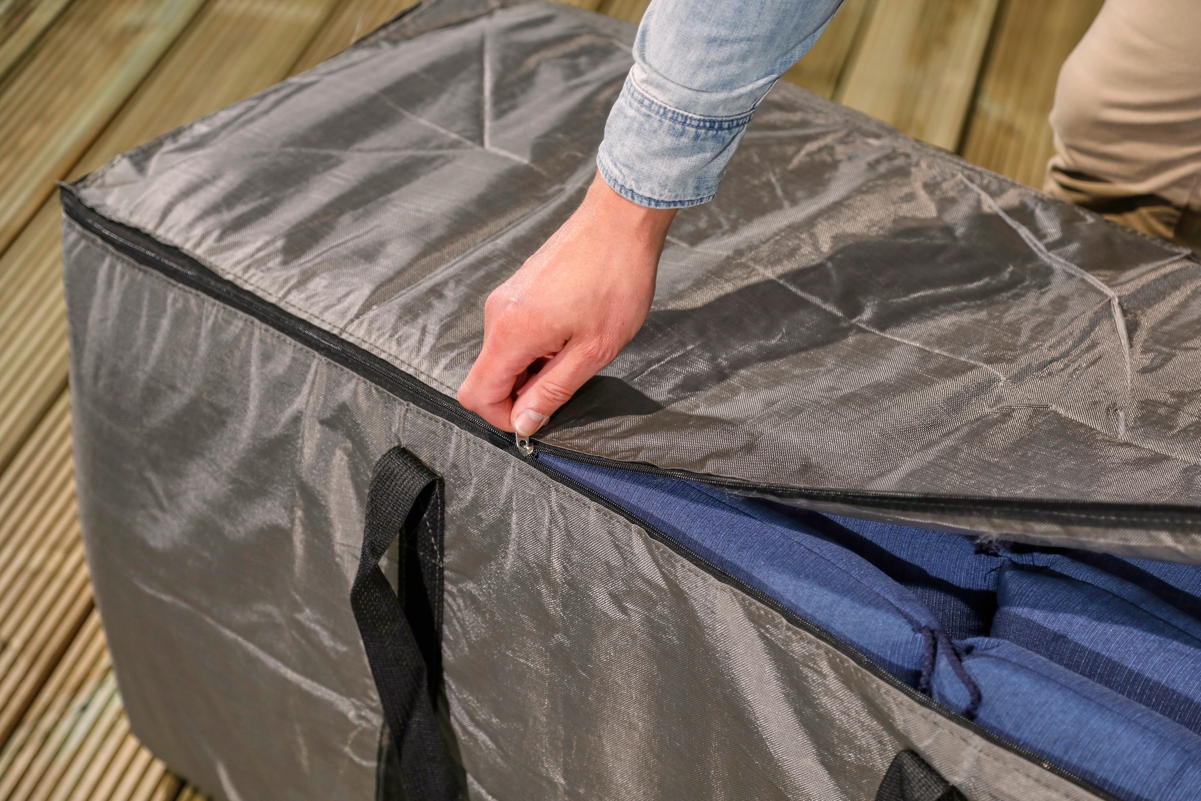 winza outdoor covers Aufbewahrungstasche »TOPSELLER!«, 125x40x50 cm, geeignet für 4-6 Gartenkissen