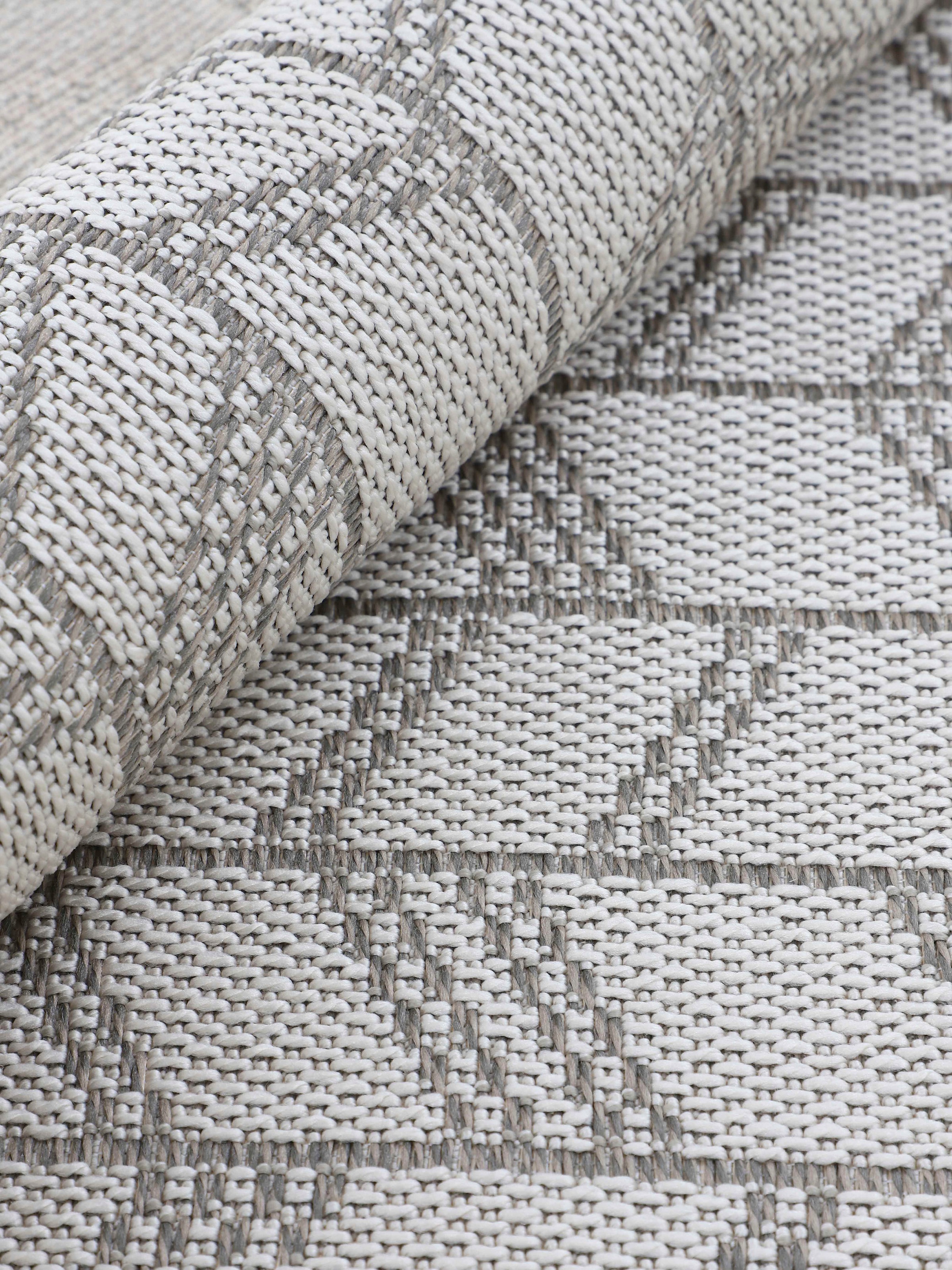 carpetfine Läufer »Boho 102«, rechteckig, 4 mm Höhe, robustes Flachgewebe, Sisal Optik, UV-beständig, Außenbereich