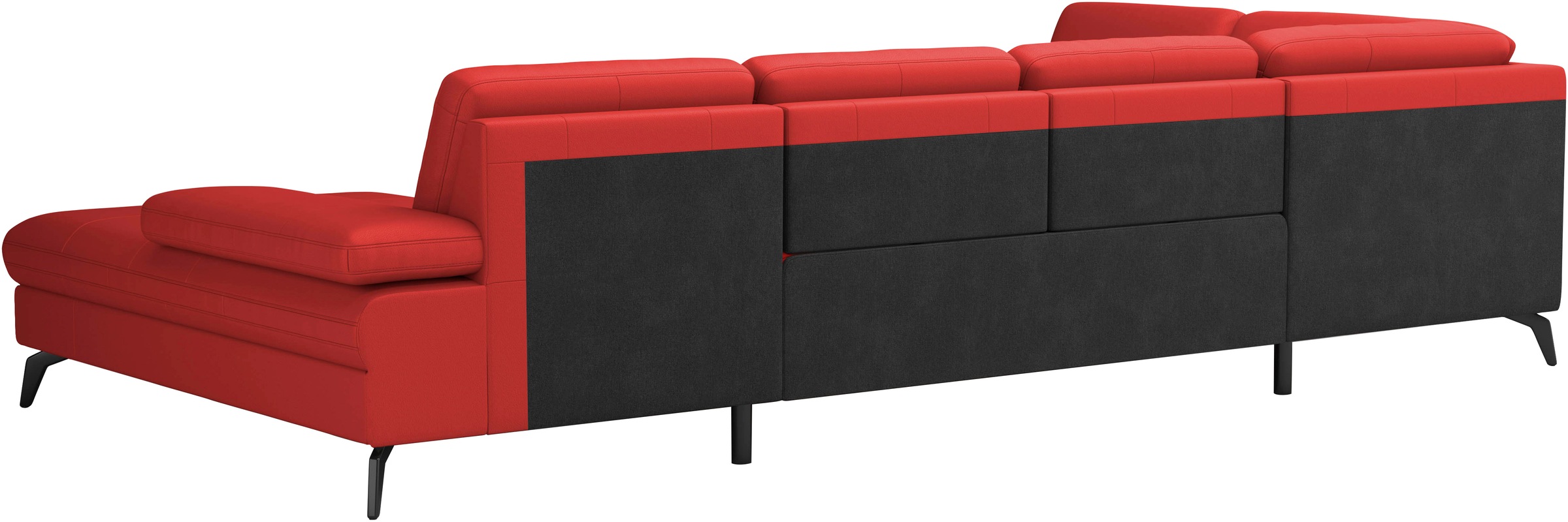 sit&more Wohnlandschaft »Morris U-Form, inkl. Sitztiefenverstellung«, wahlweise mit Armteilverstellung, Bettfunktion & Bettkasten
