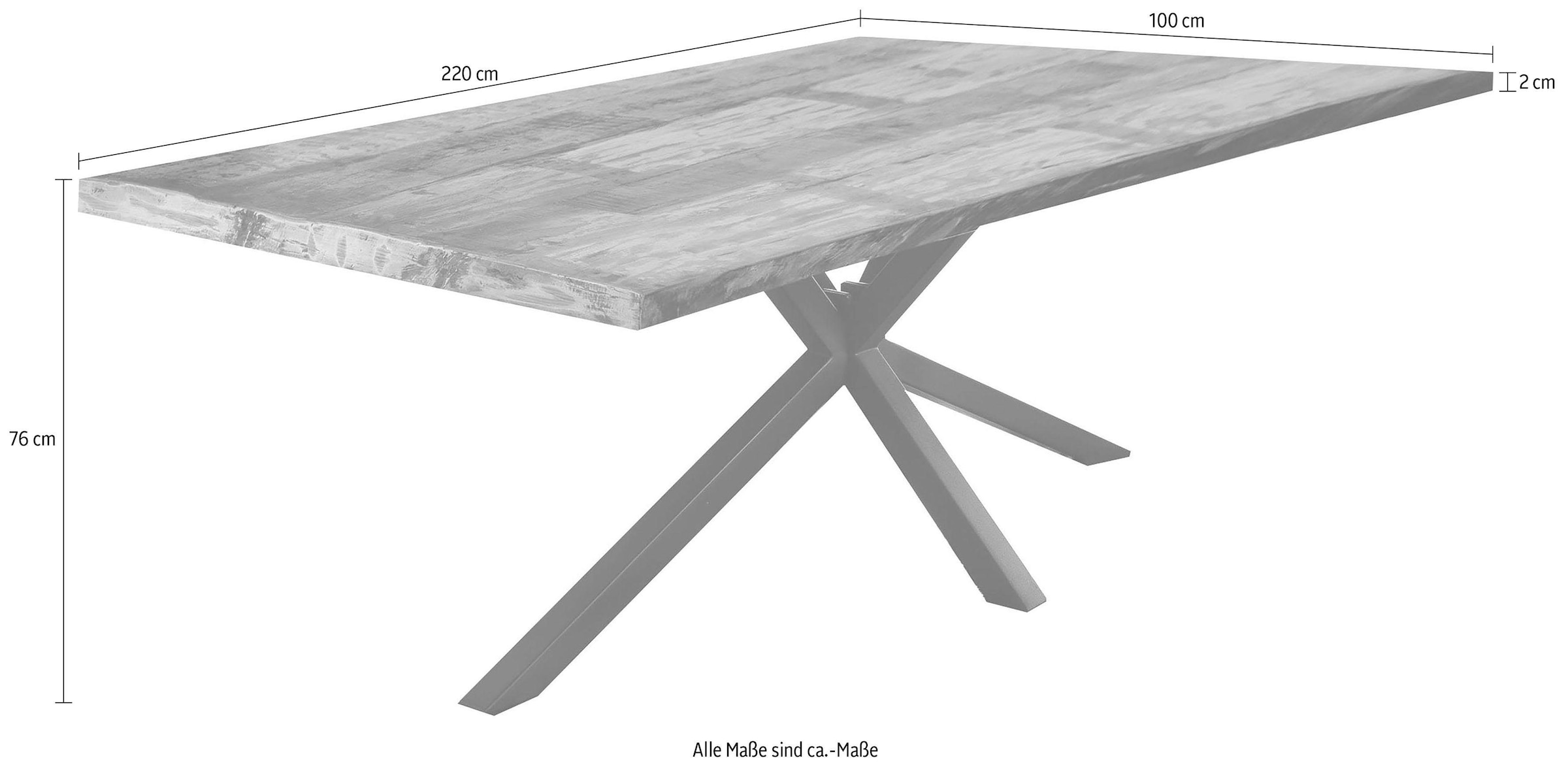 3. Bild von SIT Esstisch »Tops&Tables«, mit Tischplatte aus Altholz mit Farbresten