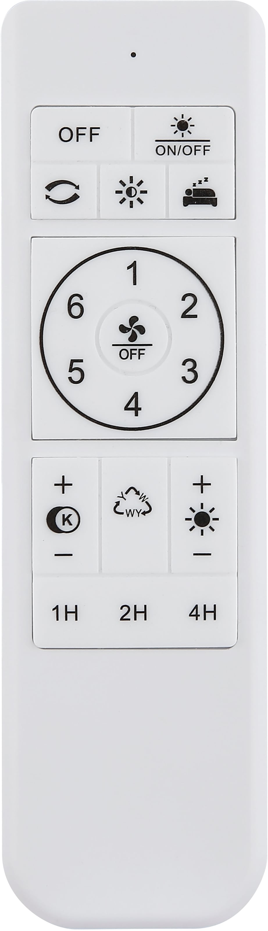 GLOBO LIGHTING Deckenleuchte »CARNEY« LED-Modul 1 Stk. warmweiß - kaltweiß Ventilator opal kühlen-heizen silber CCT 2700-6500K Wohnraumventilator