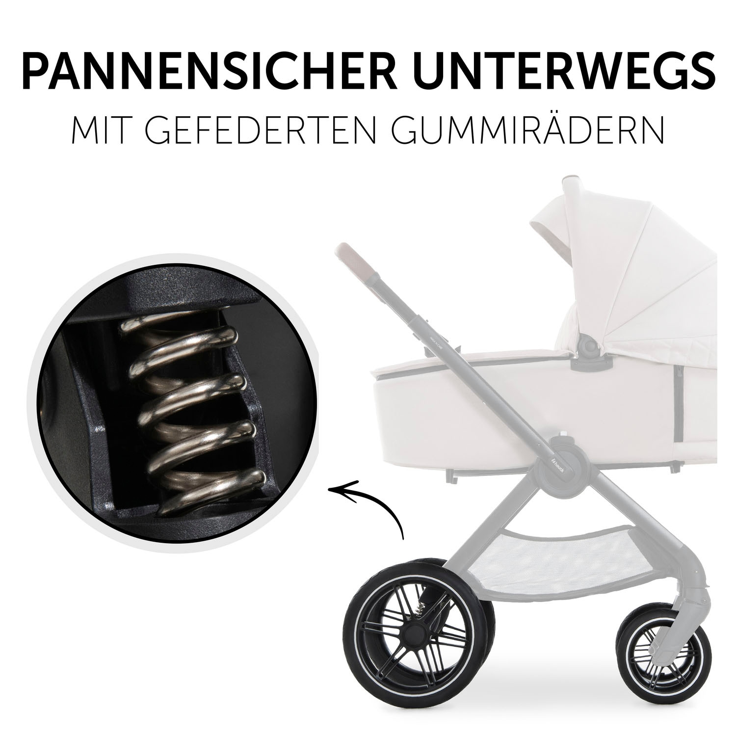 Hauck Kombi-Kinderwagen »Walk N Care Set«, 22 kg, belastbar bis 22 kg