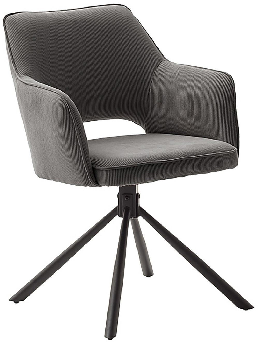 MCA furniture Esszimmerstuhl »LUZON«, Cord, (2er-Set), drehbar 180°, Belast günstig online kaufen