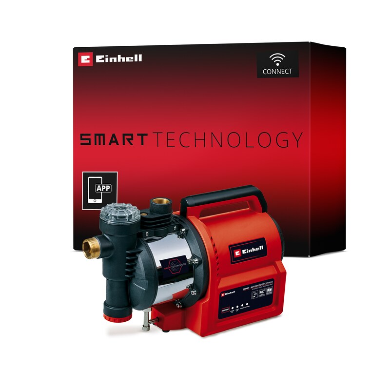 EINHELL Hauswasserwerk »GE-AW 1144 SMART« 1100 W rot Koordination von mehreren smarten Geräten über die App