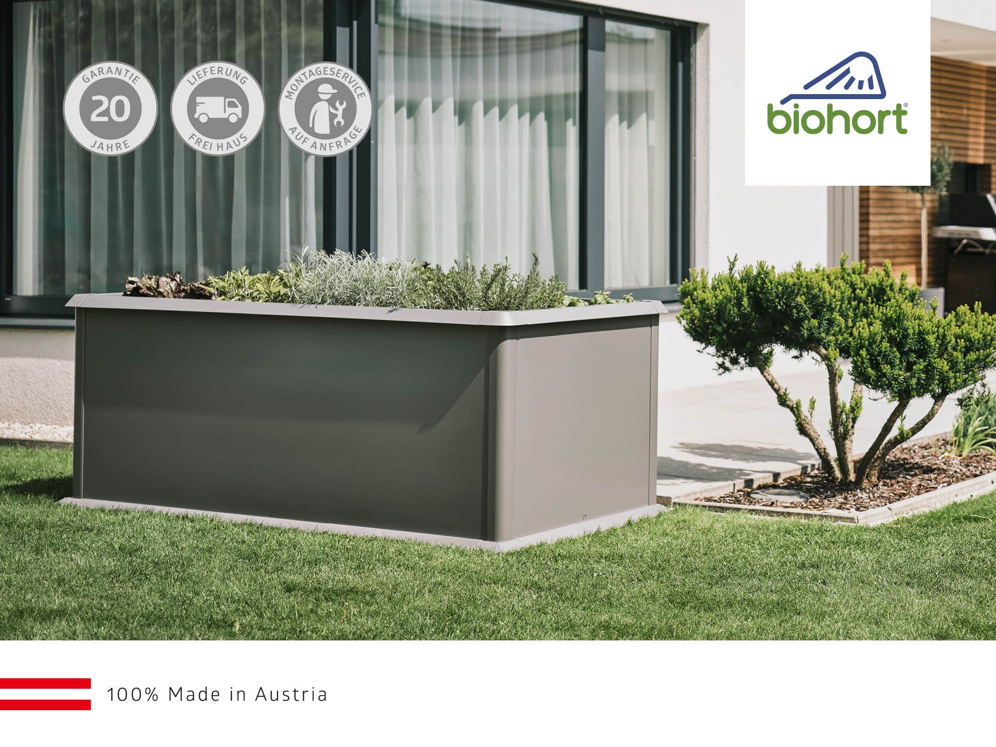 Biohort Hochbeet »Belvedere«, BxTxH: 102x53x45 cm