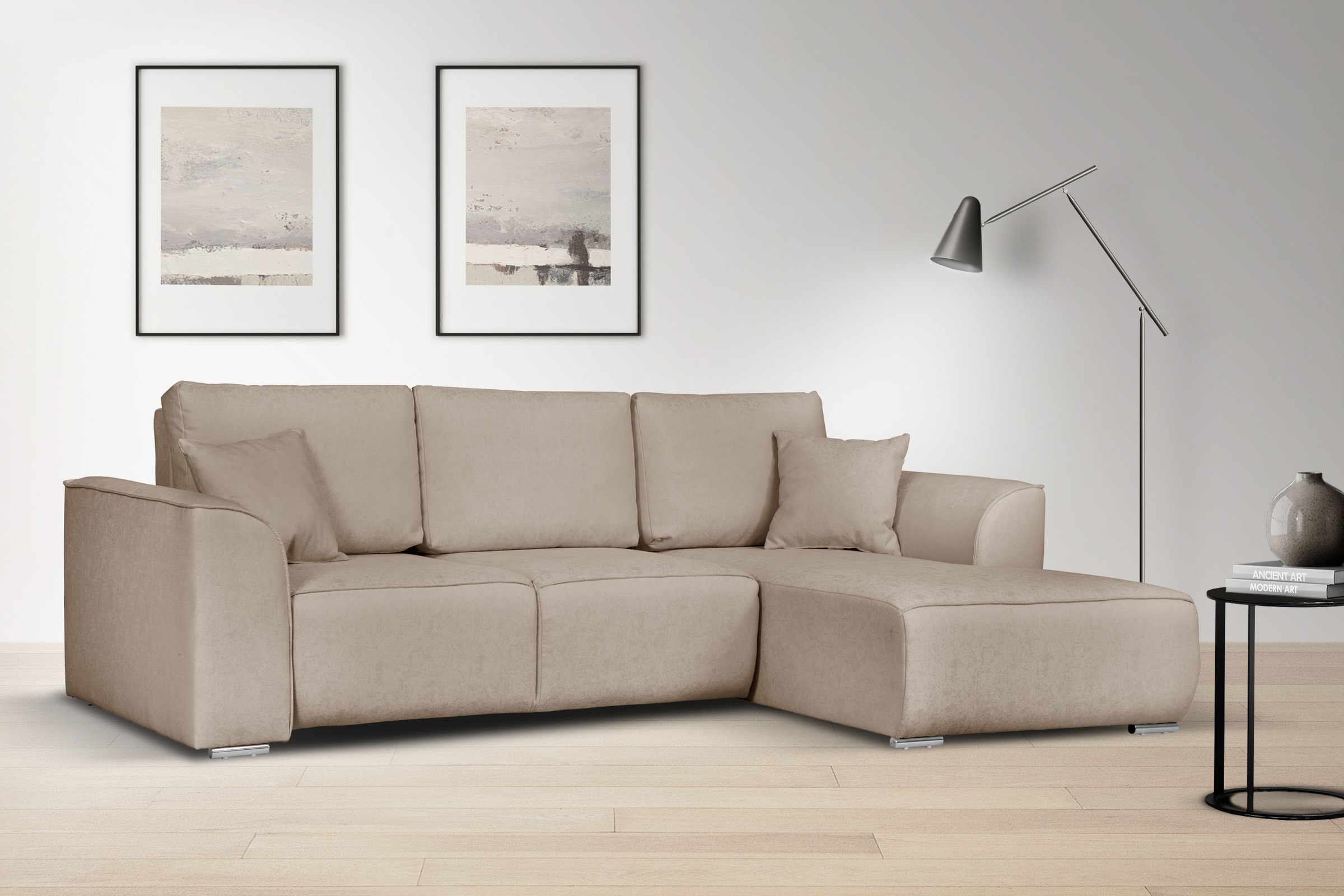 INOSIGN Ecksofa »BEATRICE optionale Schlafsofa mit Bettkasten, B/T/H: 265/1 günstig online kaufen