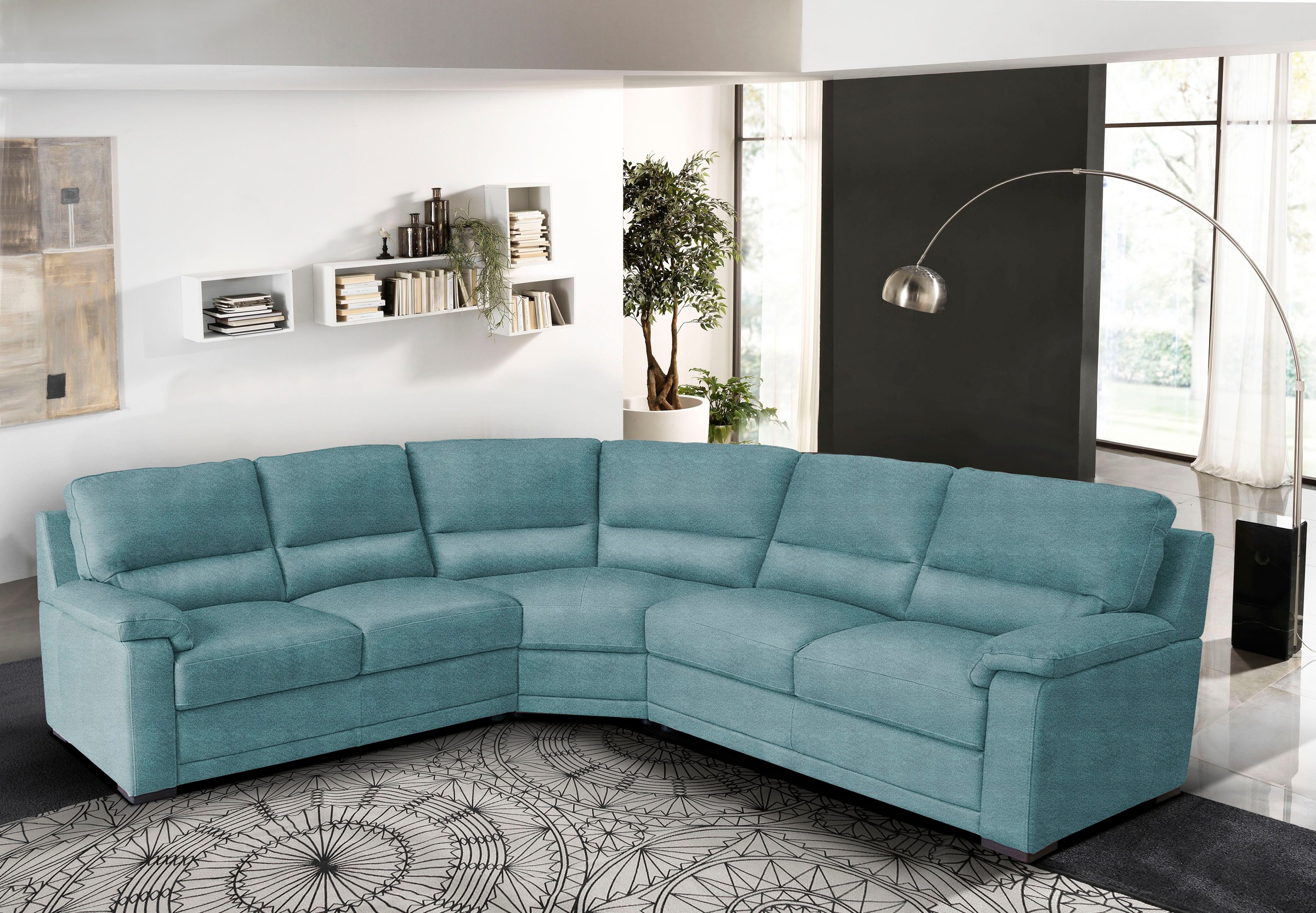 Egoitaliano Ecksofa »Doris, modernes Designerecksofa in hochwertigen Microf günstig online kaufen