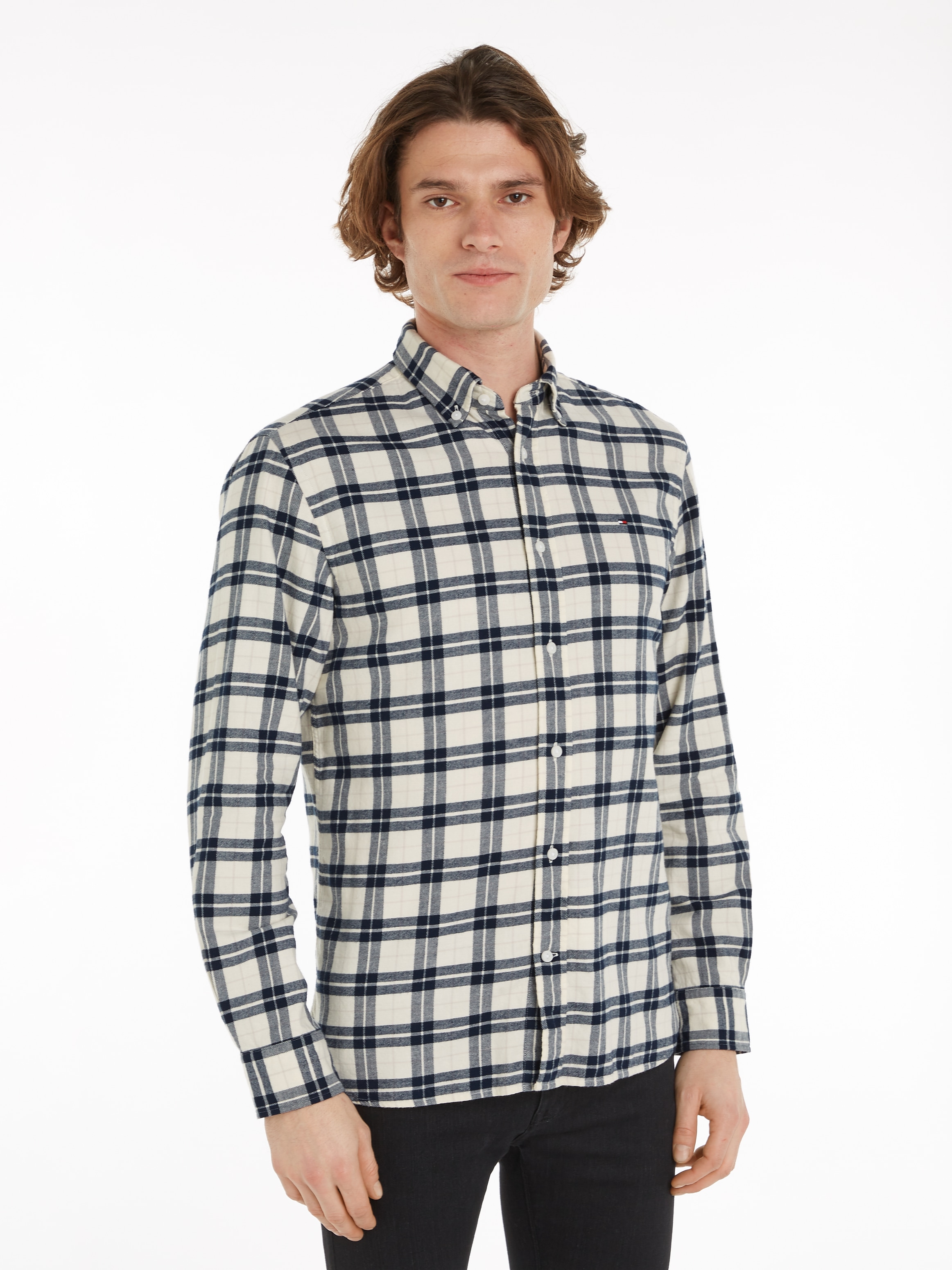 Tommy Hilfiger Langarmhemd »BRUSHED EASY CHECK Regular Fit SHIRT« mehrfarbig kariert