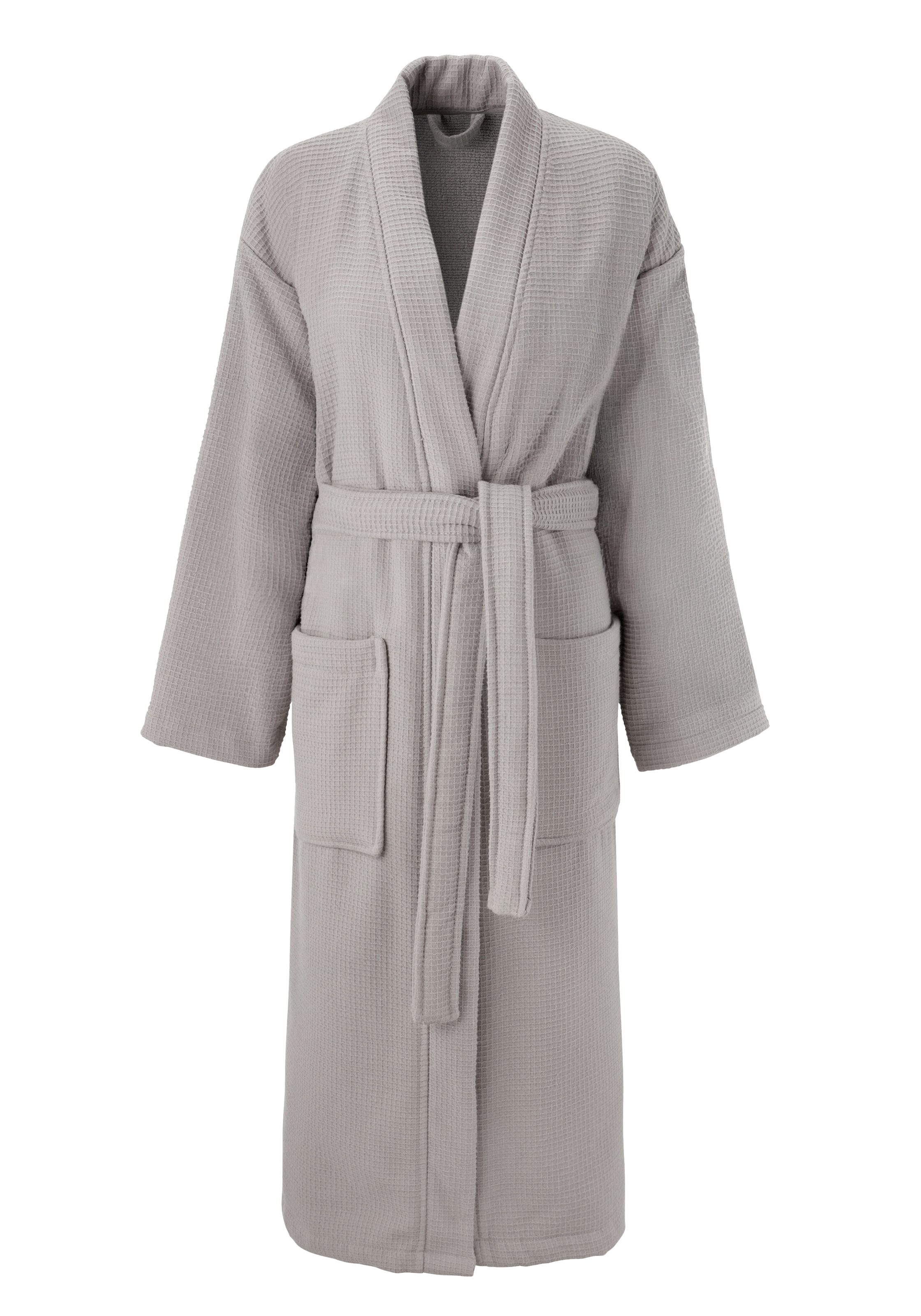 OTTO home Unisex-Bademantel »Merida, Waffelpiqué, Premium Qualität, 500 g/m², Morgenmantel« 1 Stk. Hotelbademantel, dicke Qualität, S-2XL, auch ideal für Sauna & Spa