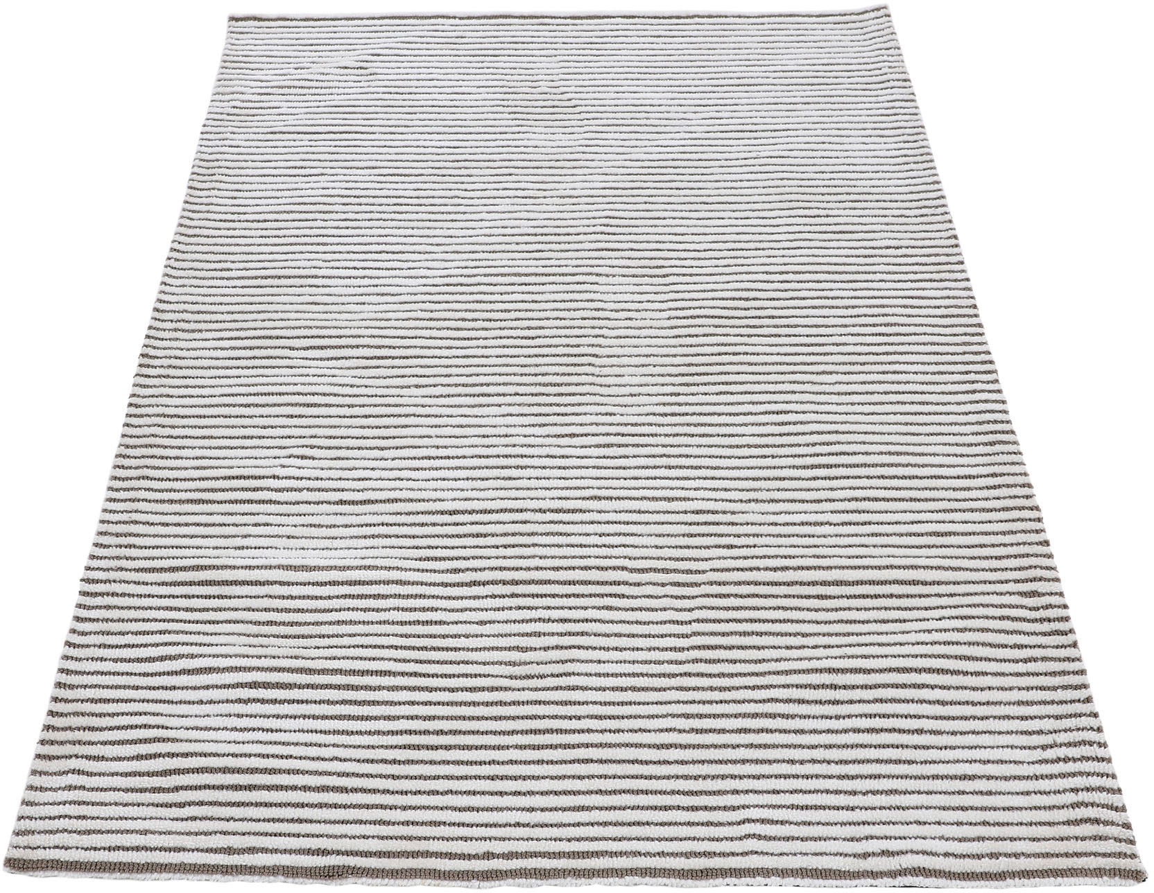 carpetfine Teppich »Holly 5«, rechteckig, 12 mm Höhe, gestreift, Hoch-Tief Struktur, Wohnzimmer