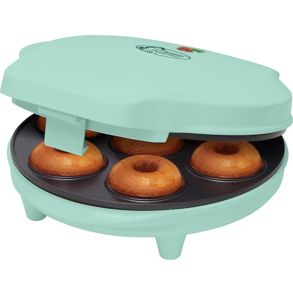 bestron Donut-Maker »ADM218SDM Sweet Dreams«, 700 W, im Retro Design, Antihaftbeschichtung, Farbe: Mint