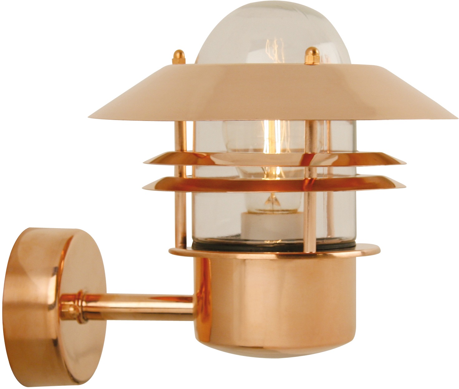 NORDLUX Außen-Wandleuchte »BLOKHUS« E27 Kupfer, 15 Jahre Garantie kupferfarben