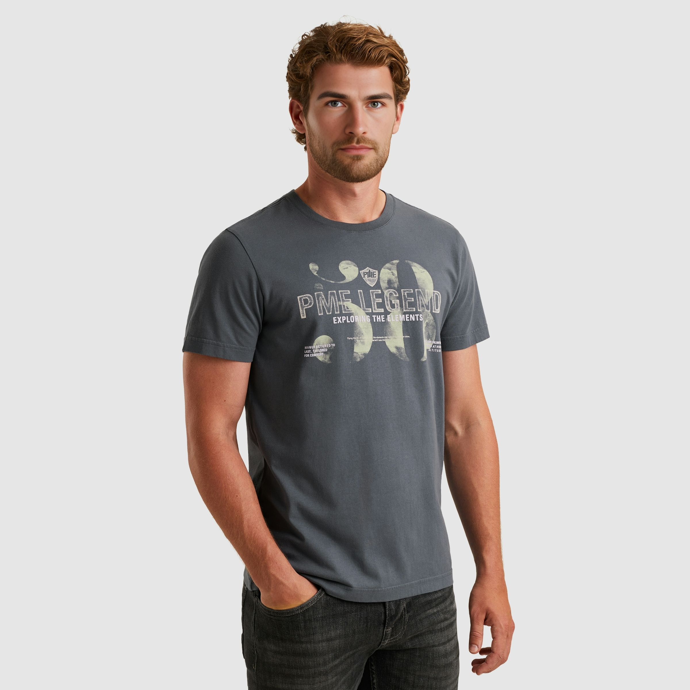 PME LEGEND T-Shirt mit Logo-Print