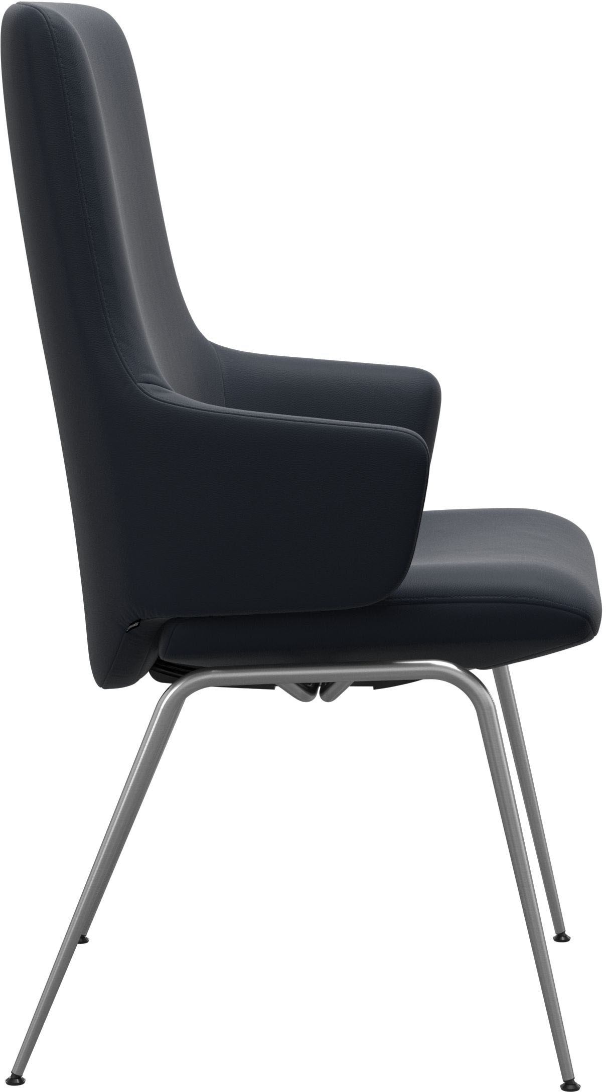 Stressless® Polsterstuhl »Laurel«, Leder PALOMA, High Back mit Armlehne, Größe L, mit Beinen aus Stahl in Chrom matt