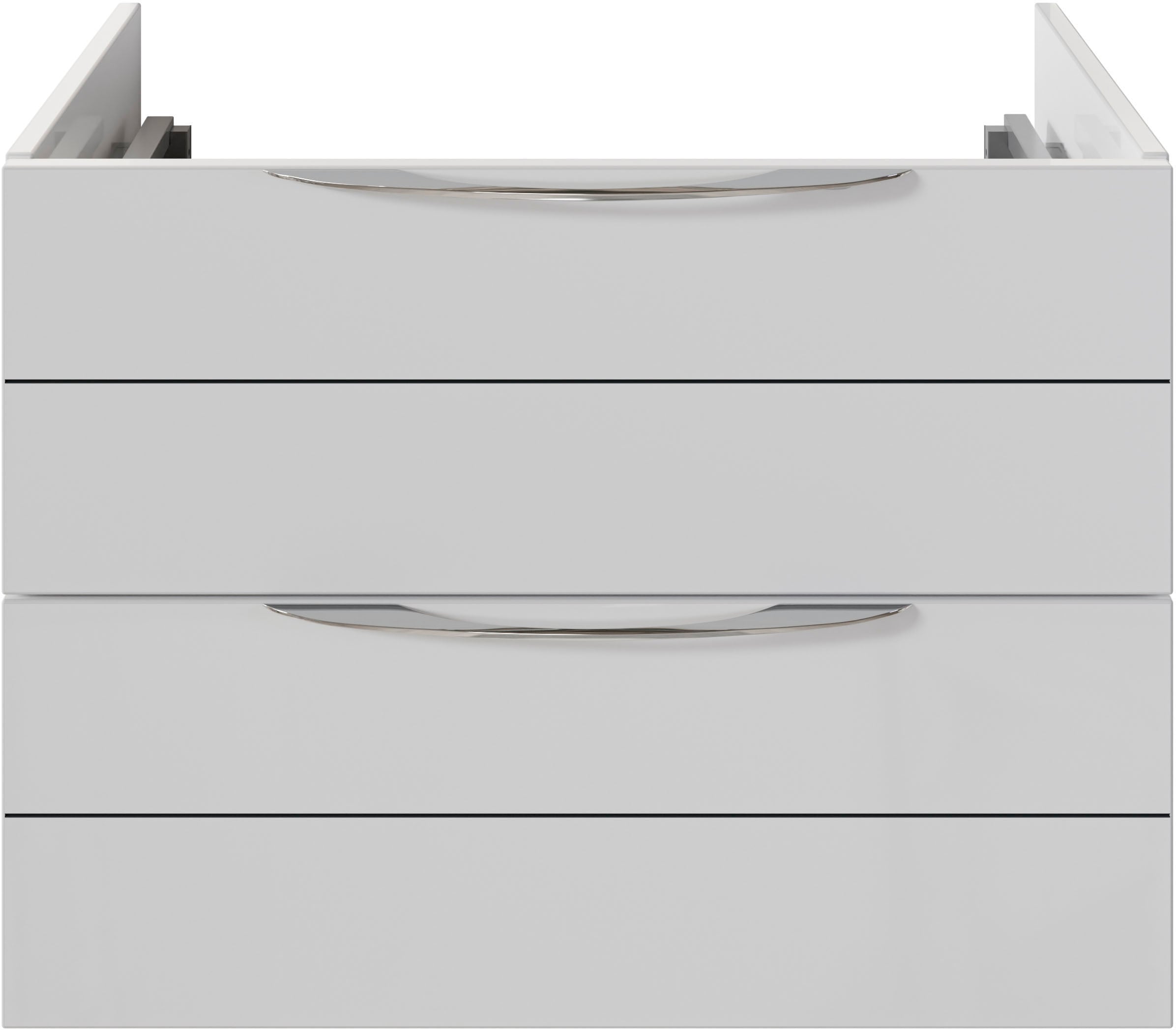 Saphir Waschtisch »Serie 6025 Mineralmarmor-Waschtisch mit Unterschrank, 67 cm breit«, Waschplatz mit 2 Schubladen, hängend, verschiedene Ausführungen