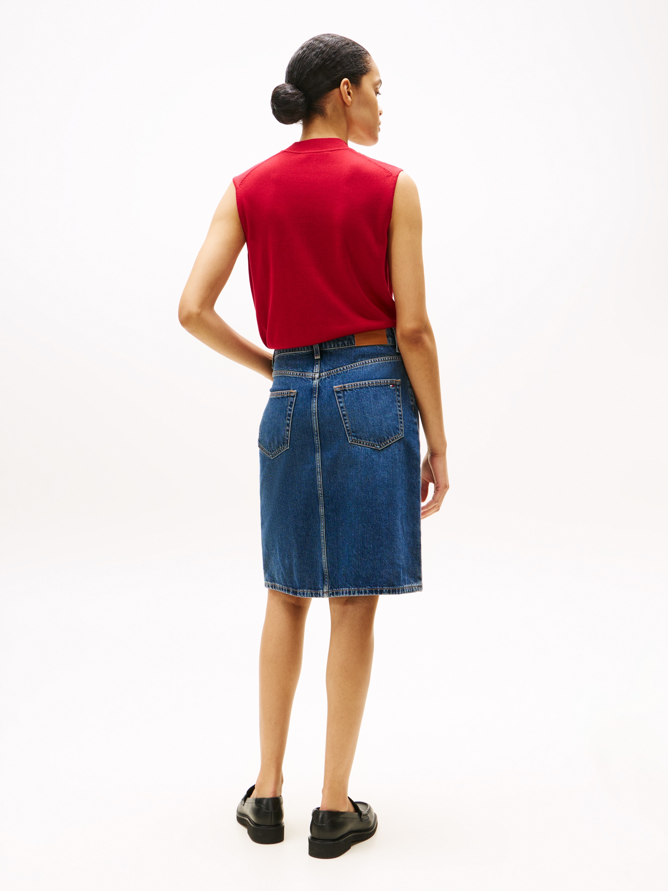 Tommy Hilfiger Jeansrock »DNM DEE STRAIGHT KNEE RW SKIRT«